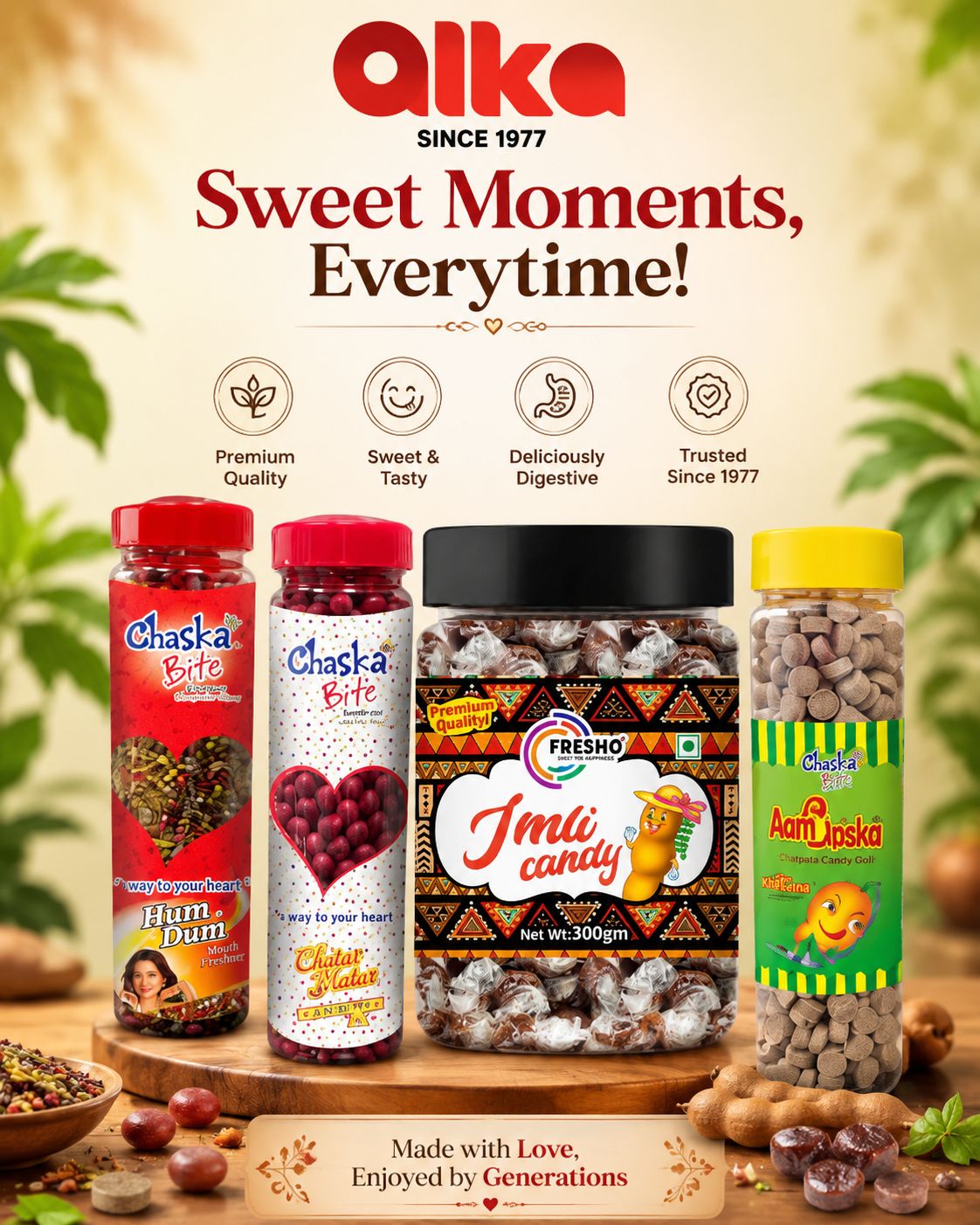 ALKA FOODS Pvt. Ltd. Facebook ad: Kabhi khatta khane ka mann karta hai, kabhi…