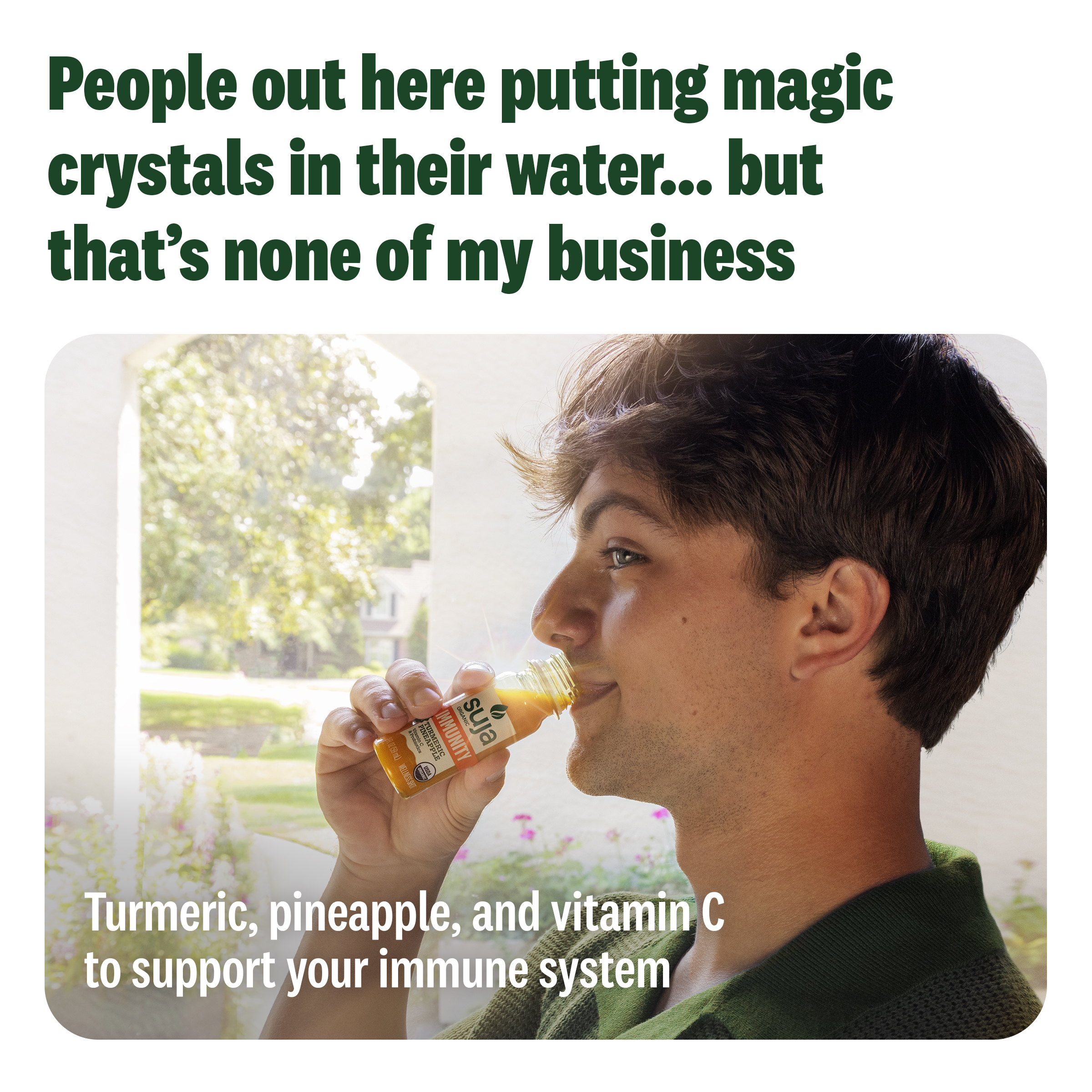 SUJA Organic Facebook ad
