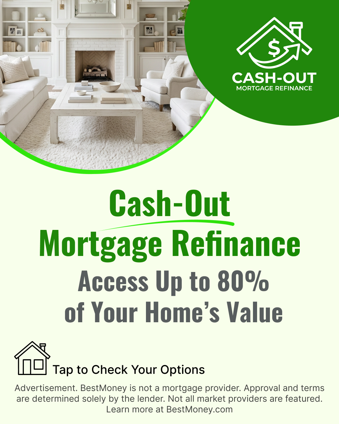 BestMoney - Mortgage Lenders Facebook ad