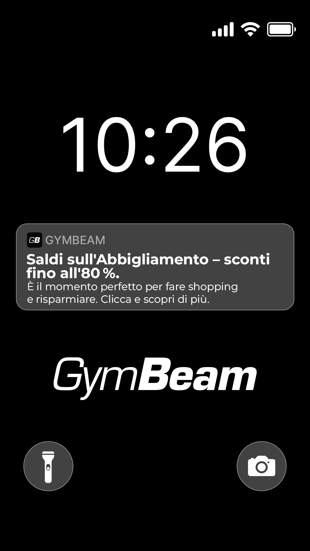 GymBeam Facebook ad