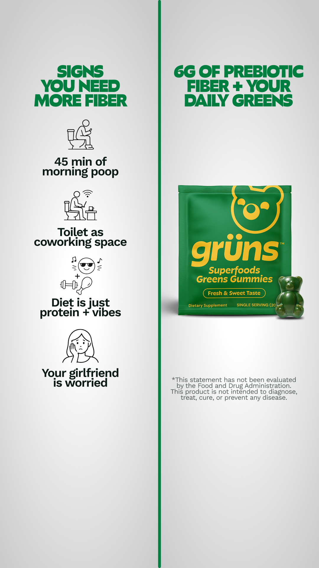 Grüns Facebook ad