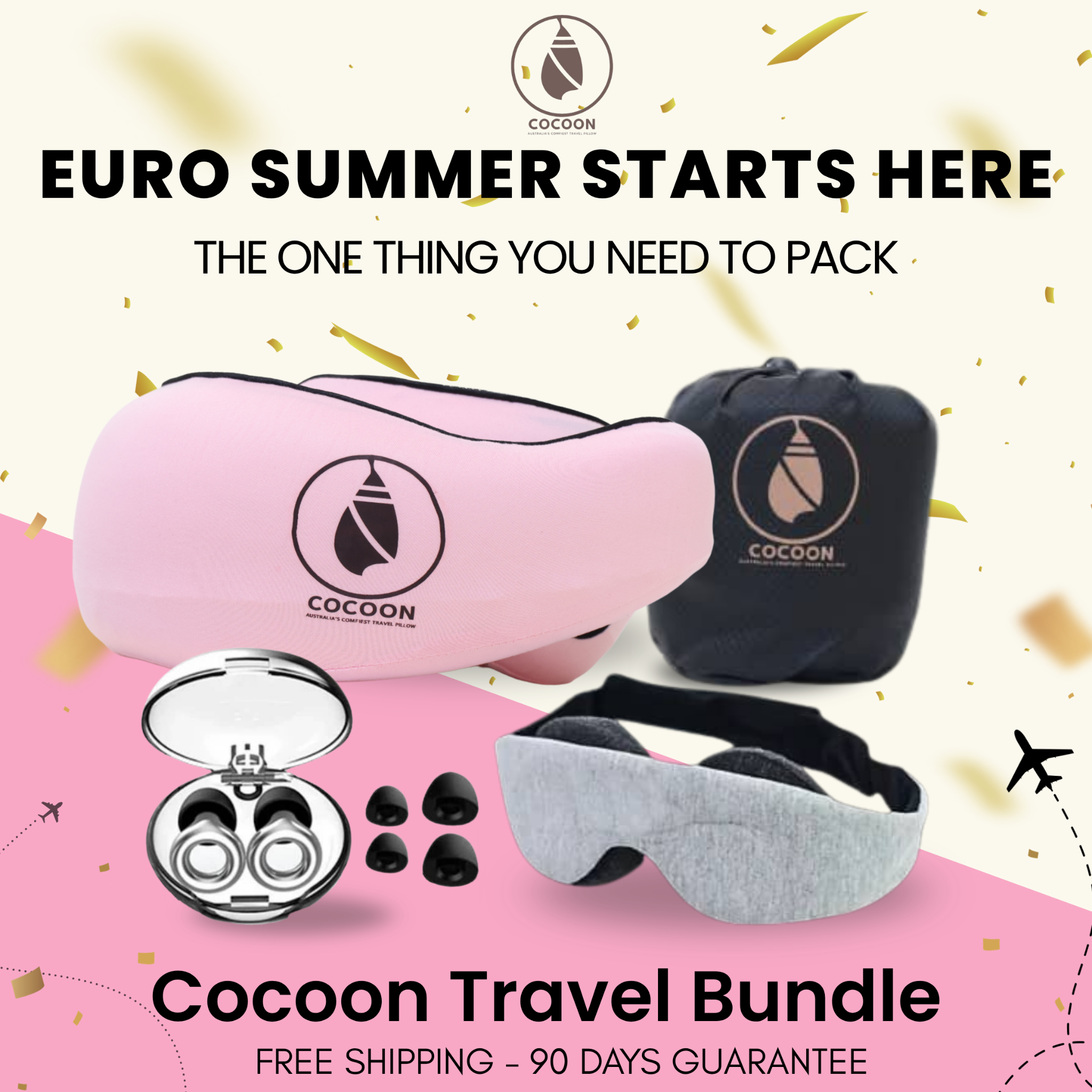 Cocoon Travel Pillow Facebook ad