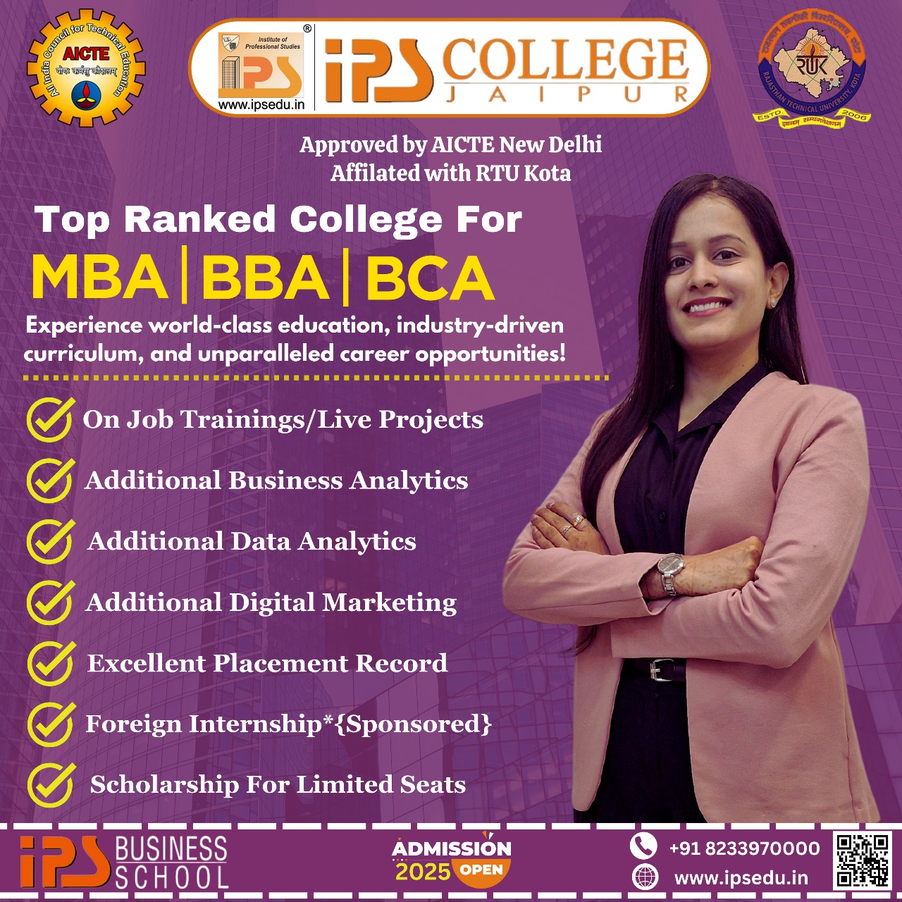 IPS BUSINESS SCHOOL Facebook ad