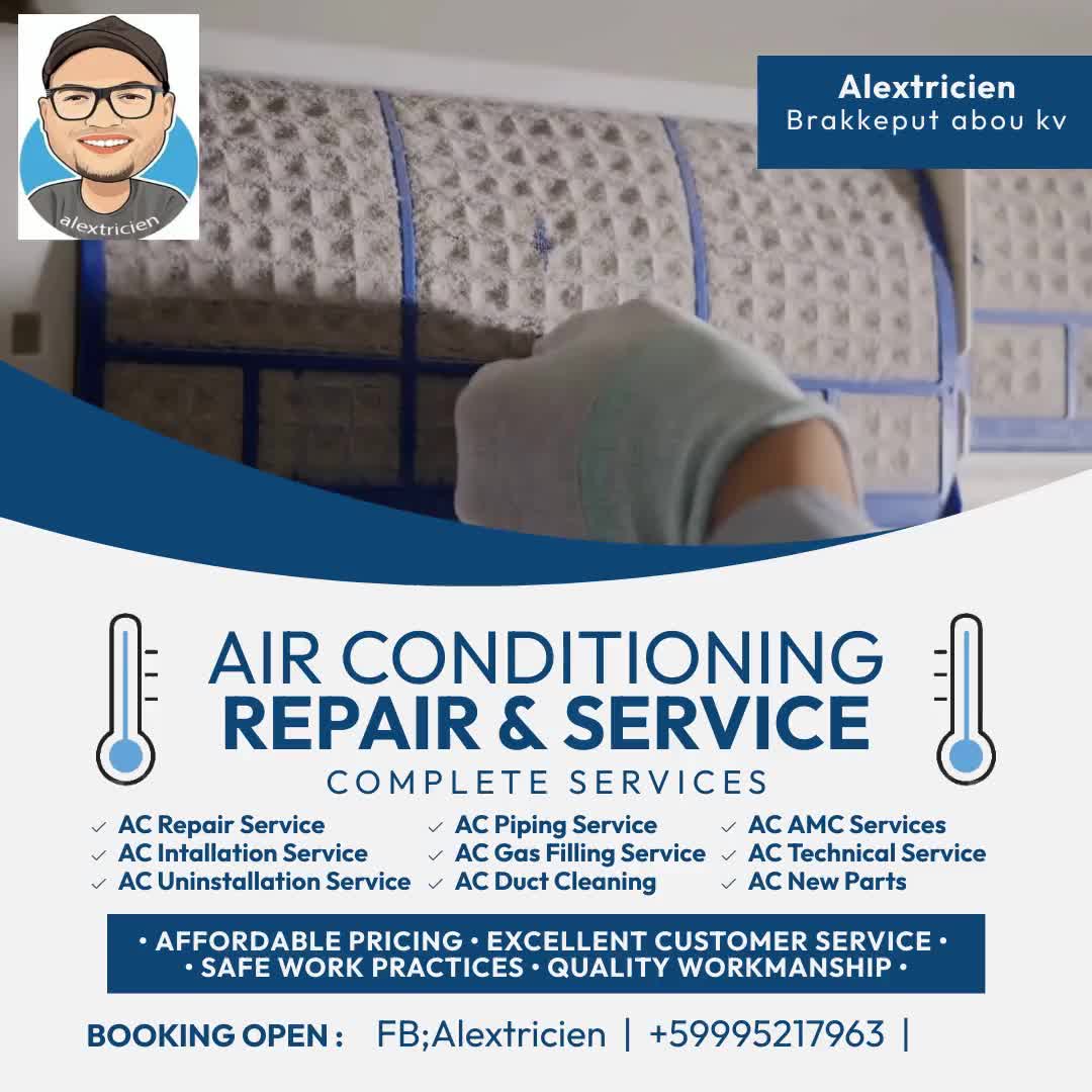 Alextricien Facebook ad: your A/C & ELECTRO EXPERT ALWAYS HAPPY TO…