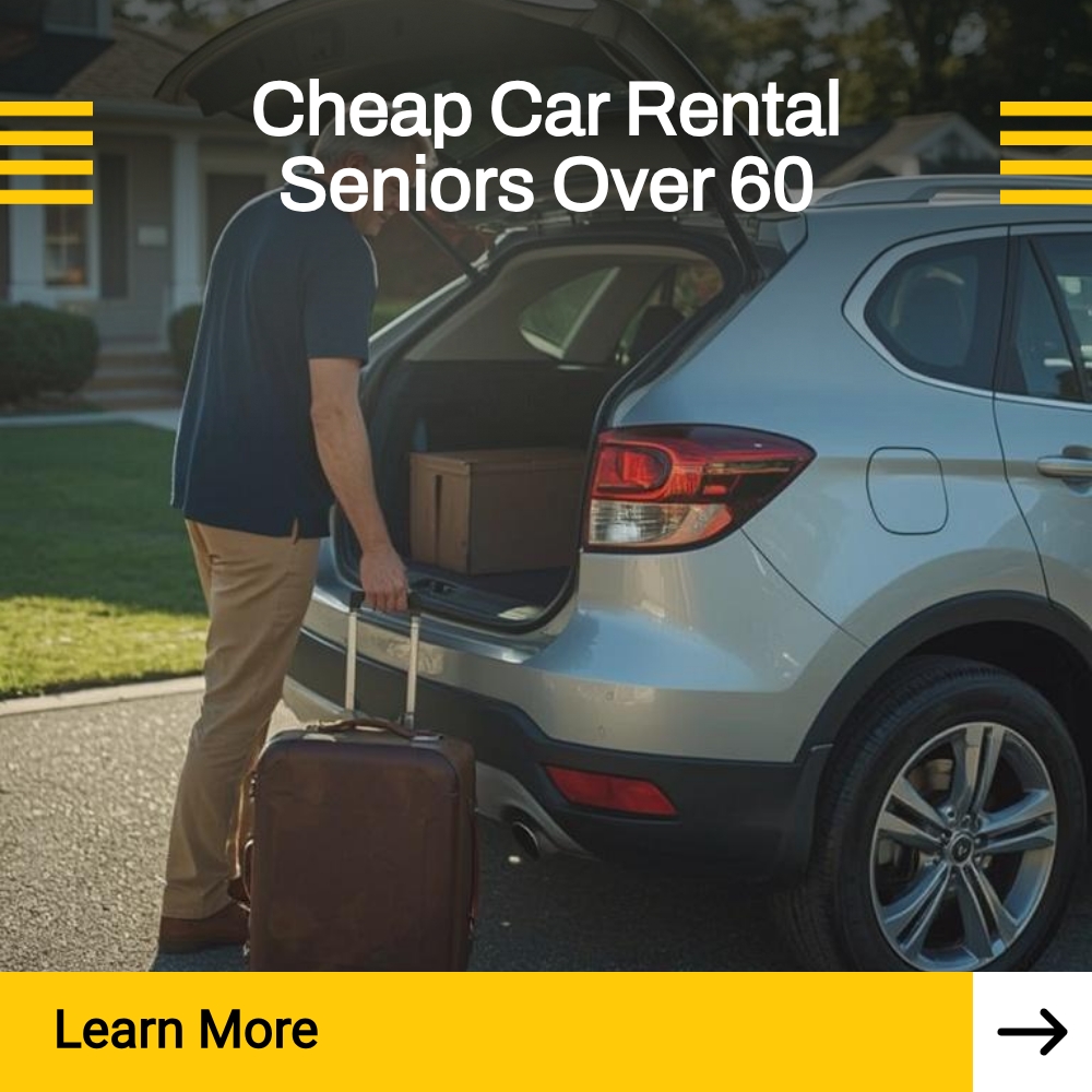 Finders Groove Portal Facebook ad: Cheap Car Rental Seniors Over 60!