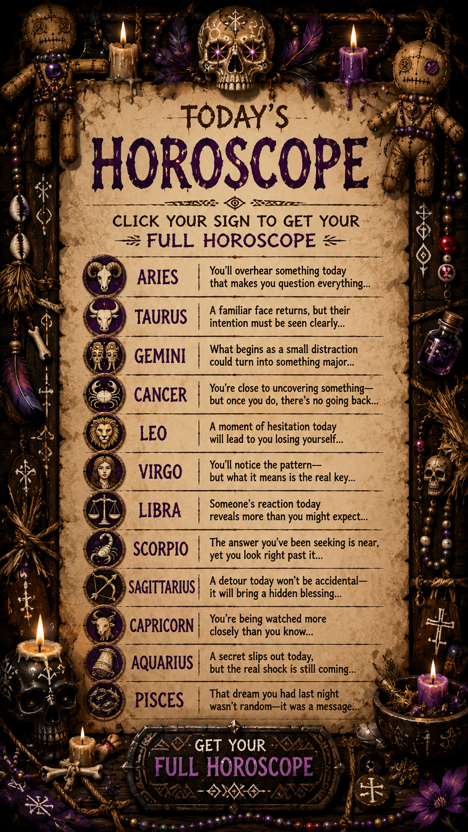 Horoscope Launcher Facebook ad