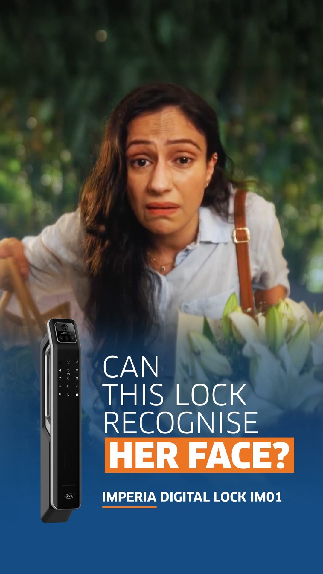 Ebco Hardware Solutions Facebook ad: No more juggling grocery bags and keys.