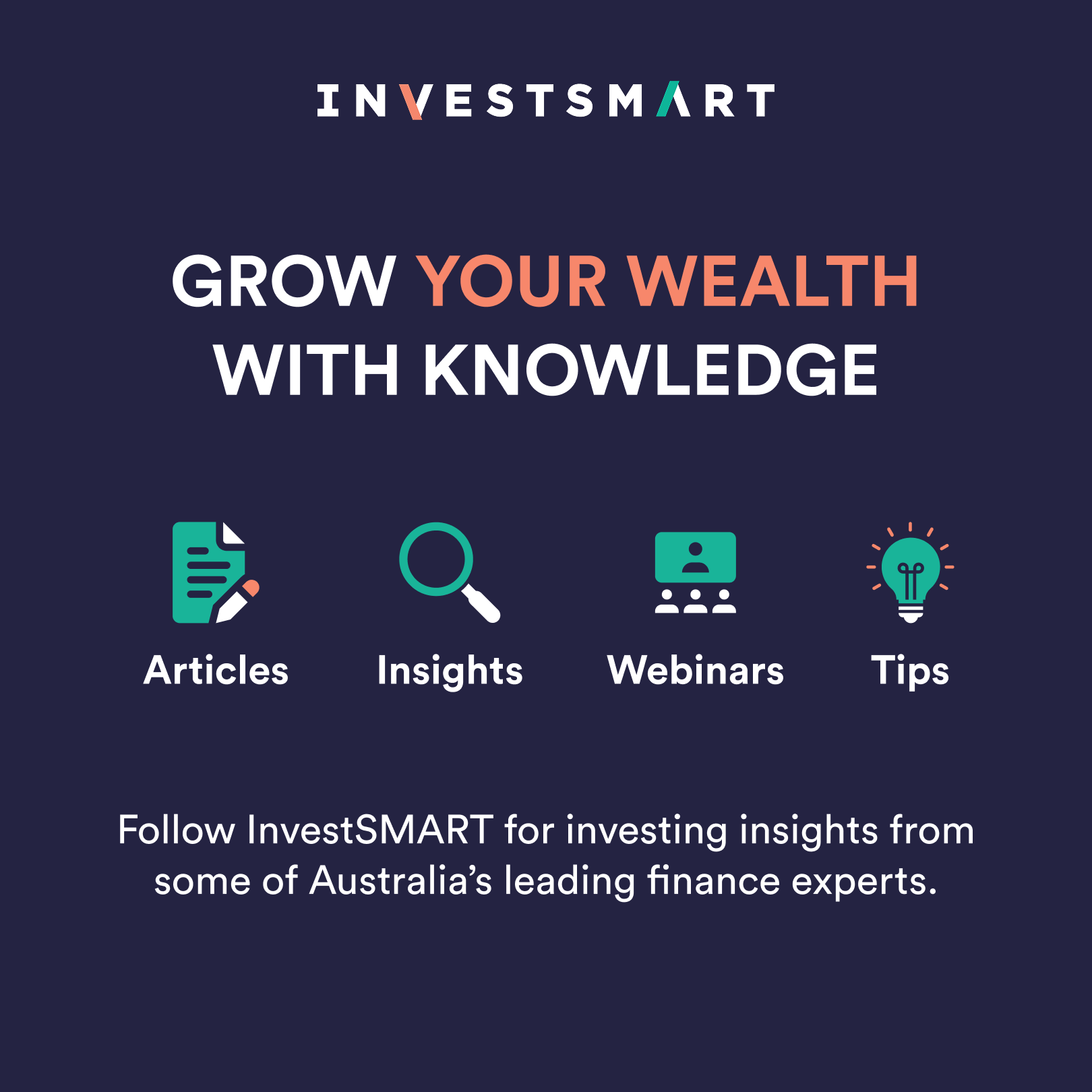 InvestSMART Facebook ad: Want practical investing insights that can help you…