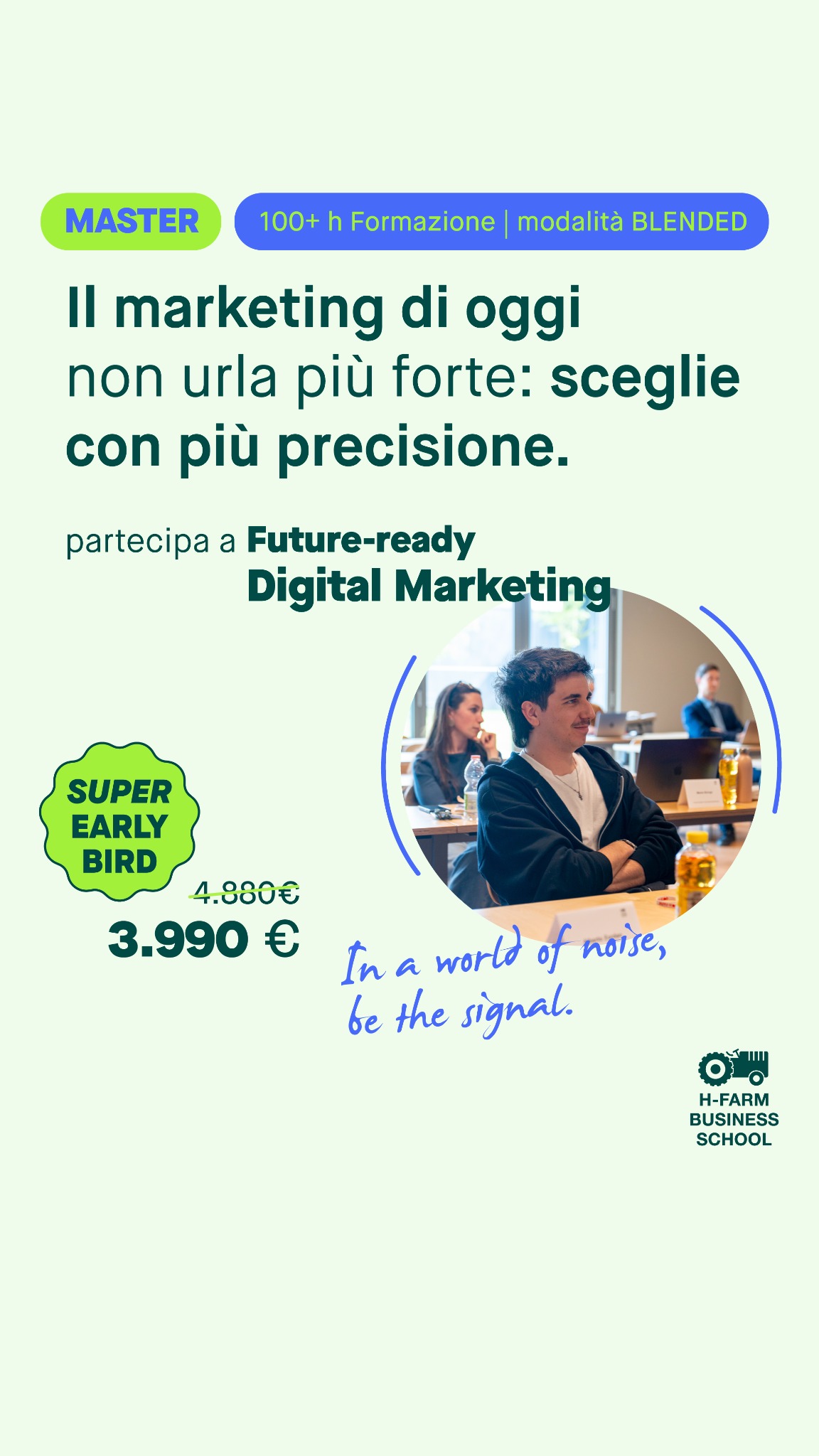 H-FARM Business School Facebook ad