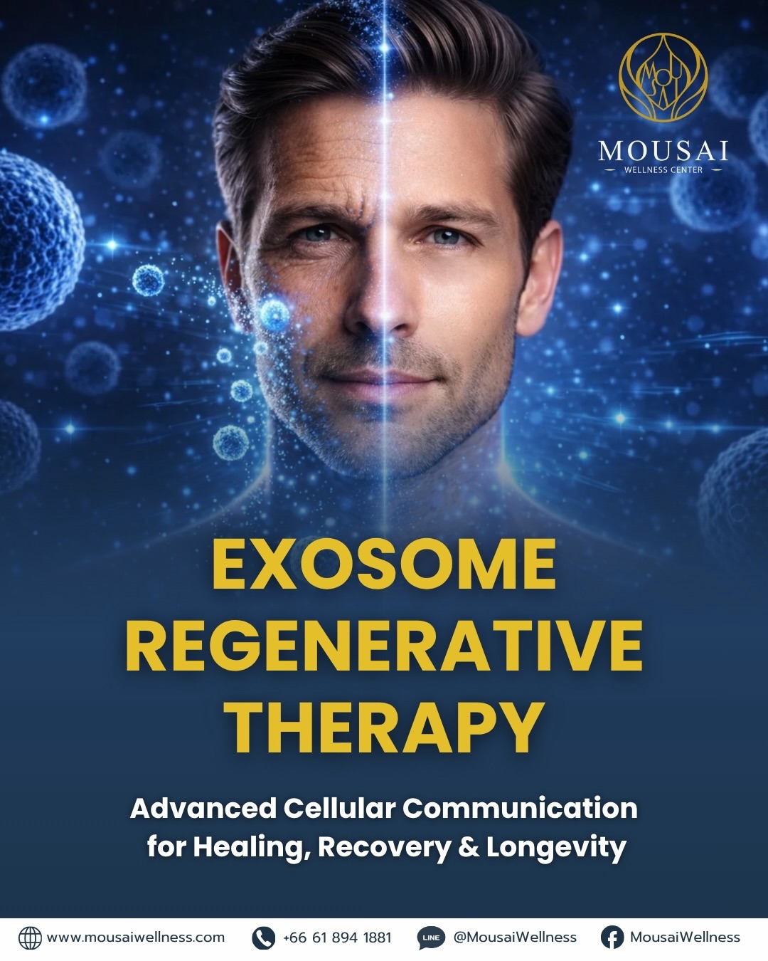 Mousai Wellness Center: มูไซ เวลเนส เซ็นเตอร์ Facebook ad: Unlock the power of Exosome Regenerative Therapy