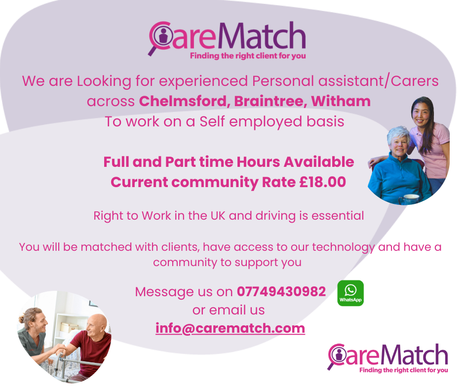 CareMatch Carers Facebook ad: Care and Support worker required!