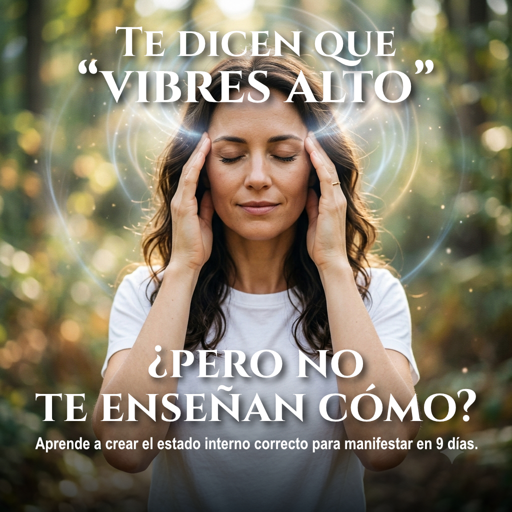 Carlos Crespo Facebook ad: Vibrar alto no se fuerza. Se construye desde adentro.