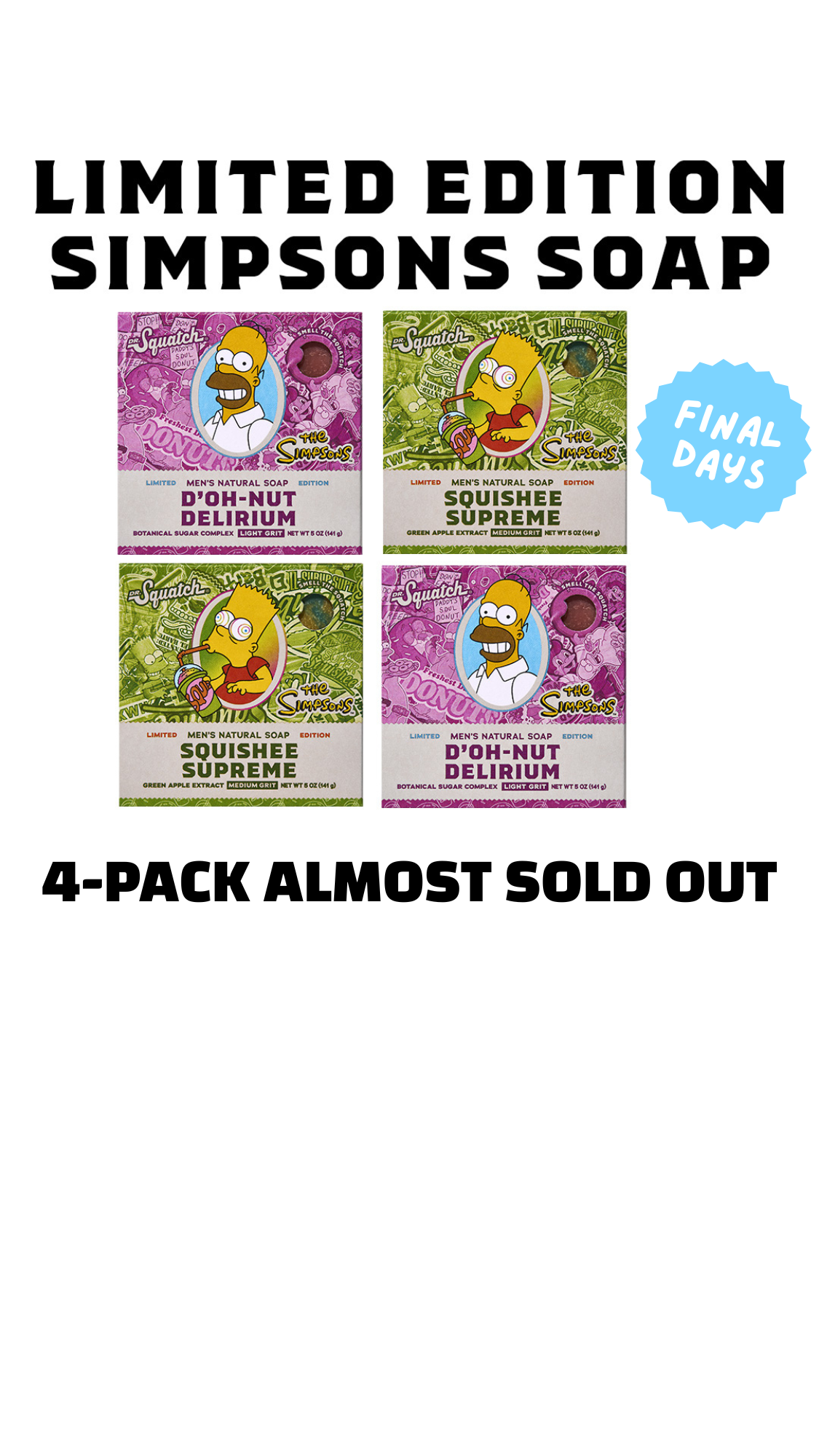 Dr. Squatch Facebook ad