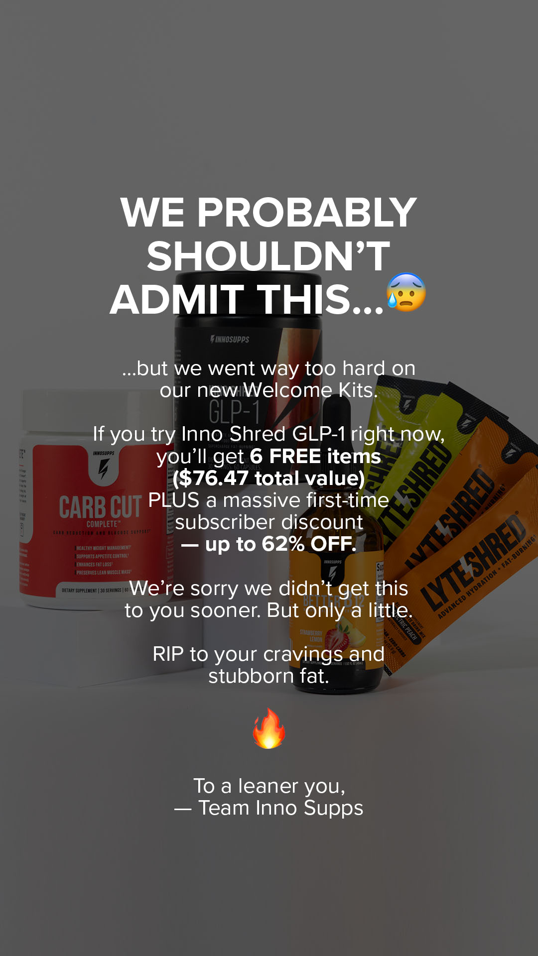 Inno Supps Inno Shred Facebook ad