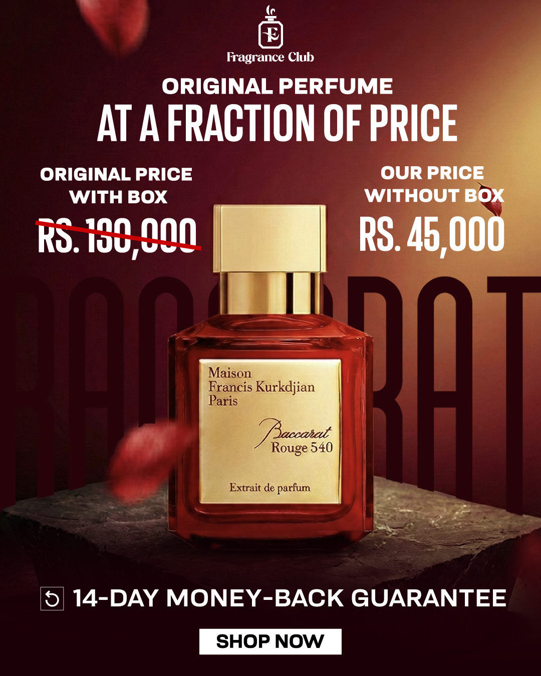 The Fragrance CLUB Facebook ad: 14-Day Return Policy!