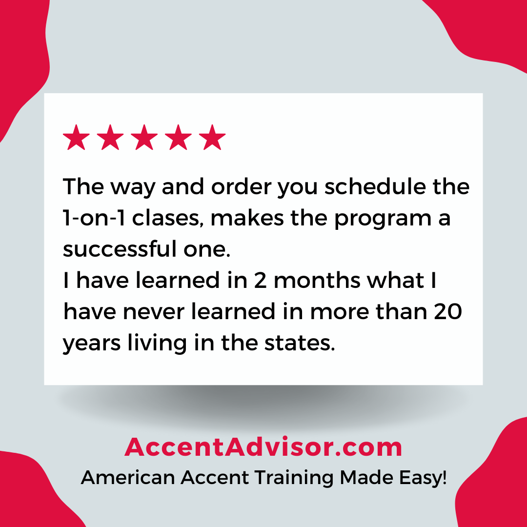Accent Advisor - American Pronunciation Facebook ad
