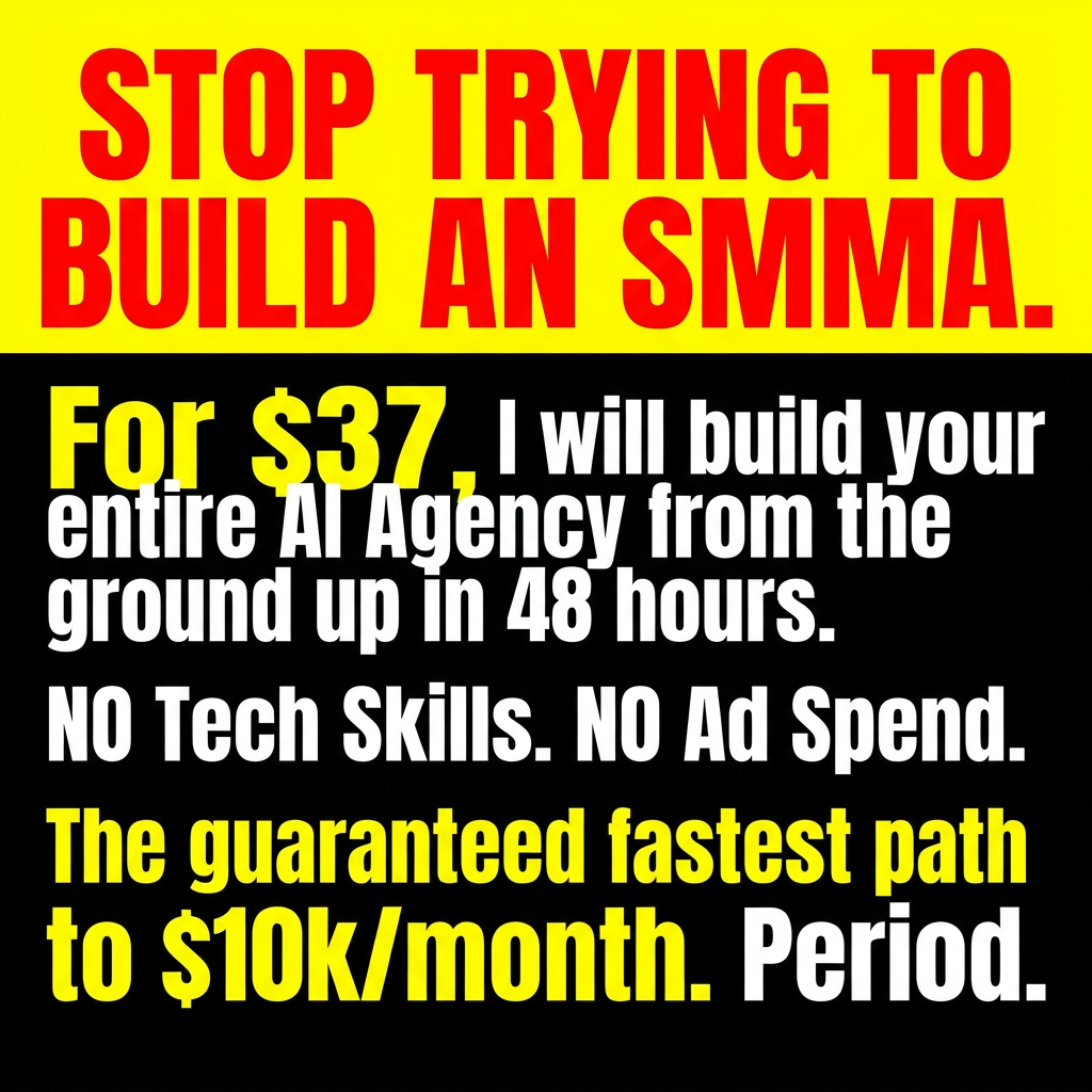 AI Agency Frameworks Facebook ad: DFY AI Marketing Agency for $37