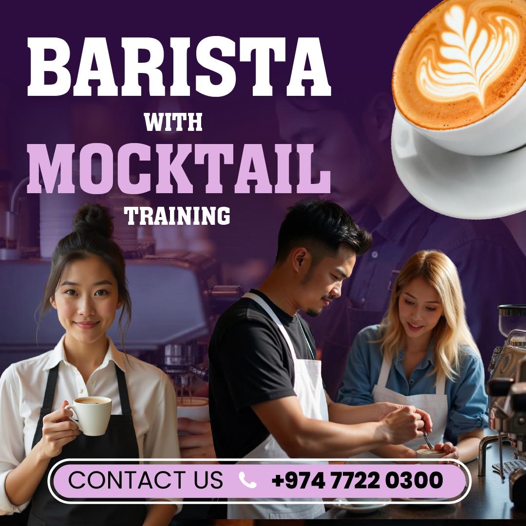 Students In Qatar By BMC Facebook ad: Become a complete Barista!