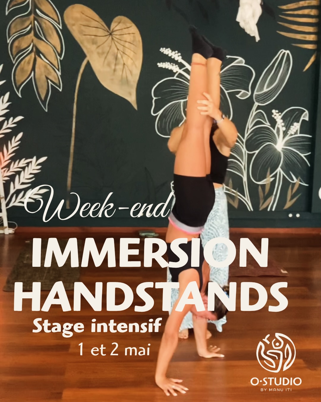 OStudio Tahiti Facebook ad: IMMERSION HANDSTANDS
