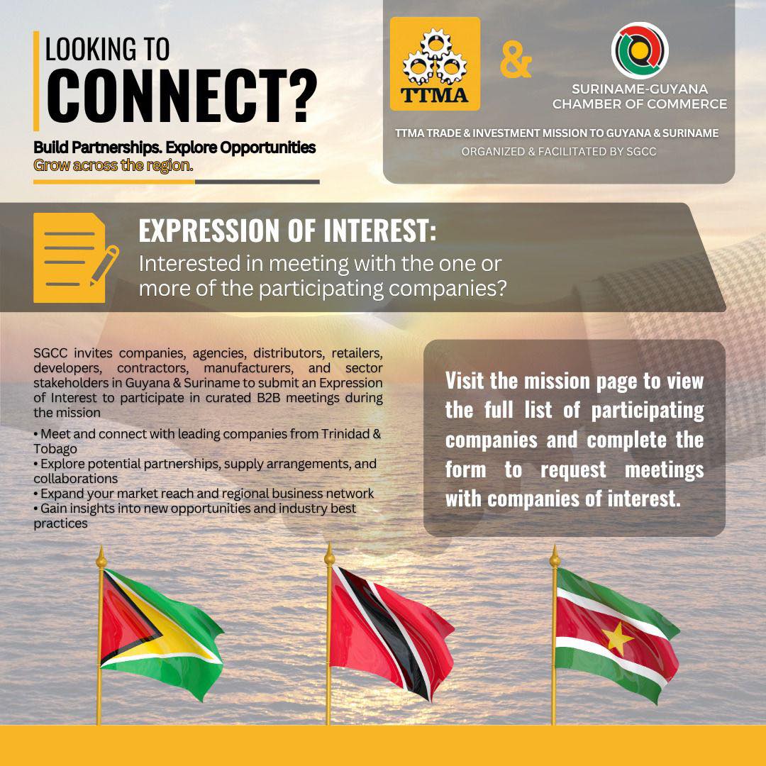 Suriname Guyana Chamber of Commerce Facebook ad