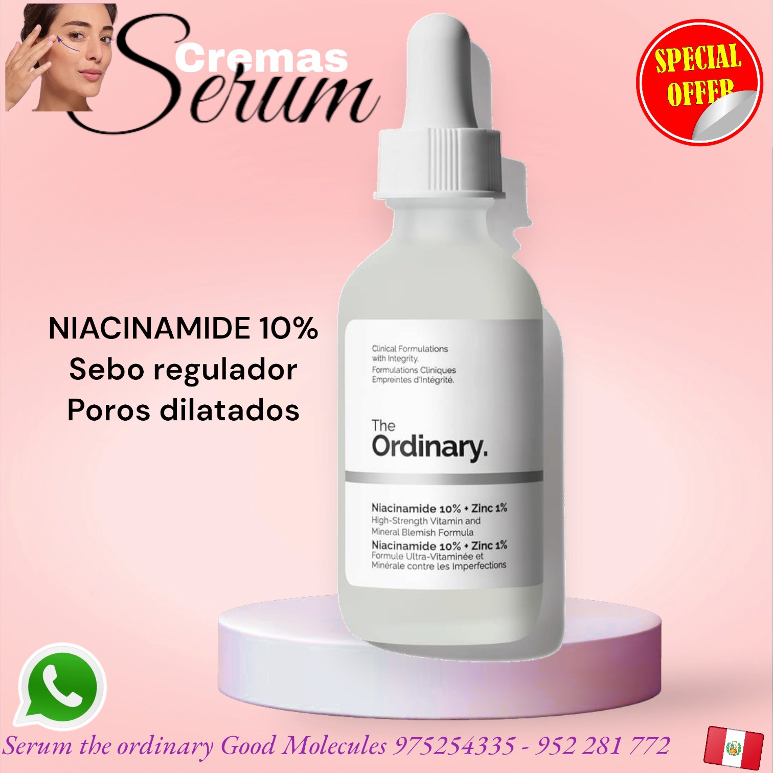 Serum The Ordinary - Good Molecules Facebook ad: SERUM THE ORDINARY Y GOOD MOLECULES PERU DSCTO…