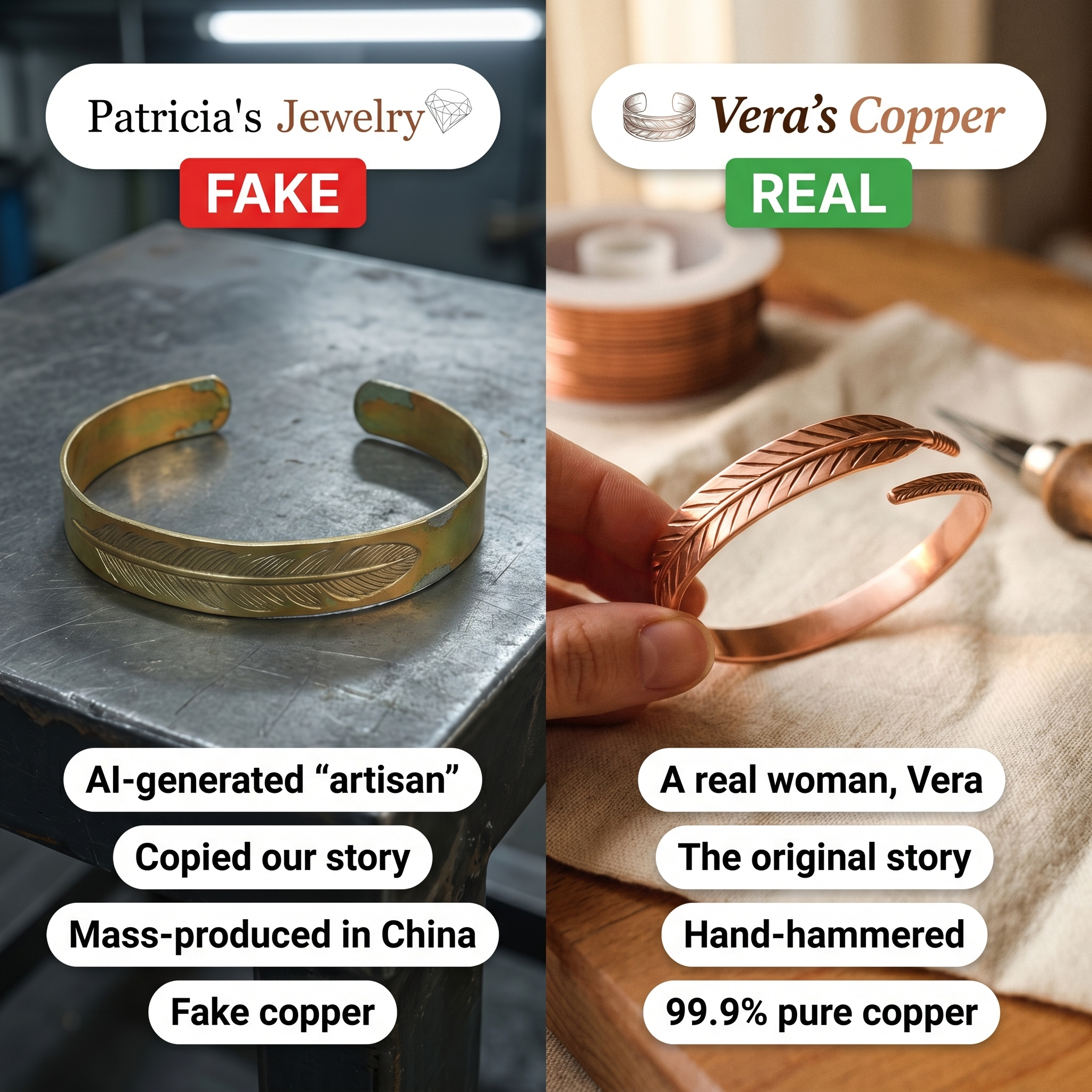 Vera’s Copper Facebook ad