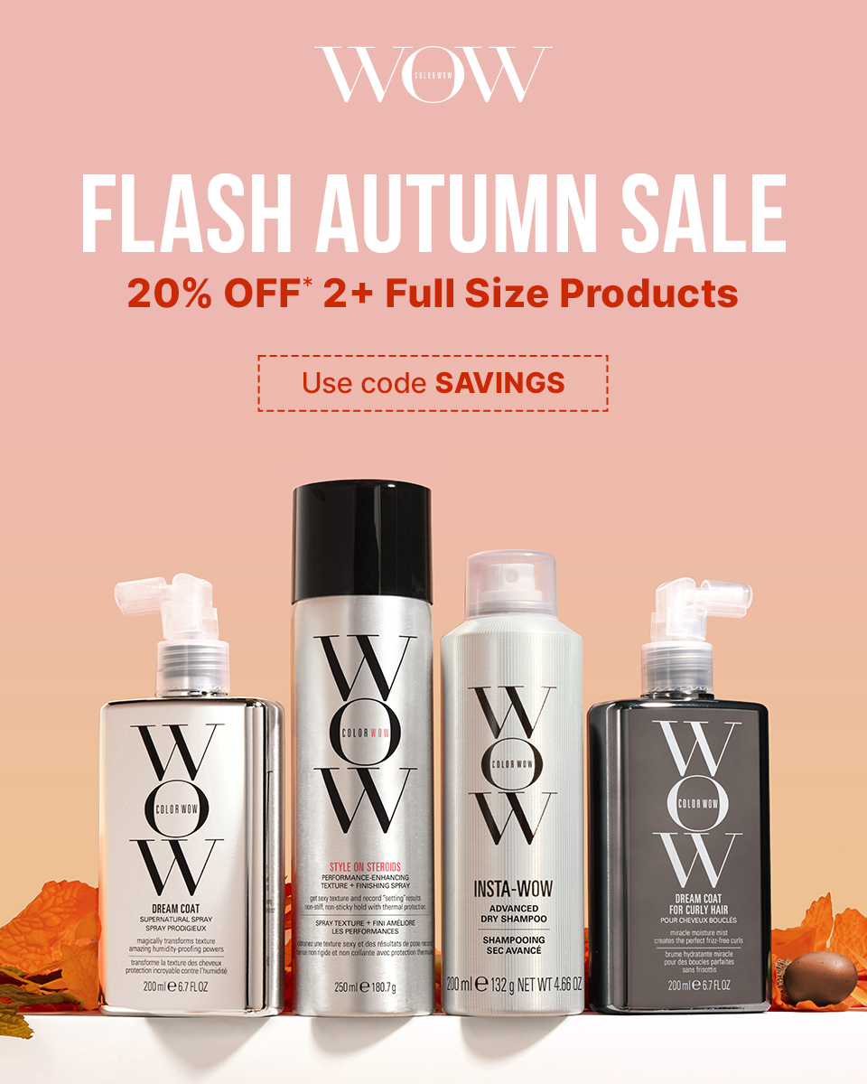 Color Wow Facebook ad: 20% off | Shop the Sale