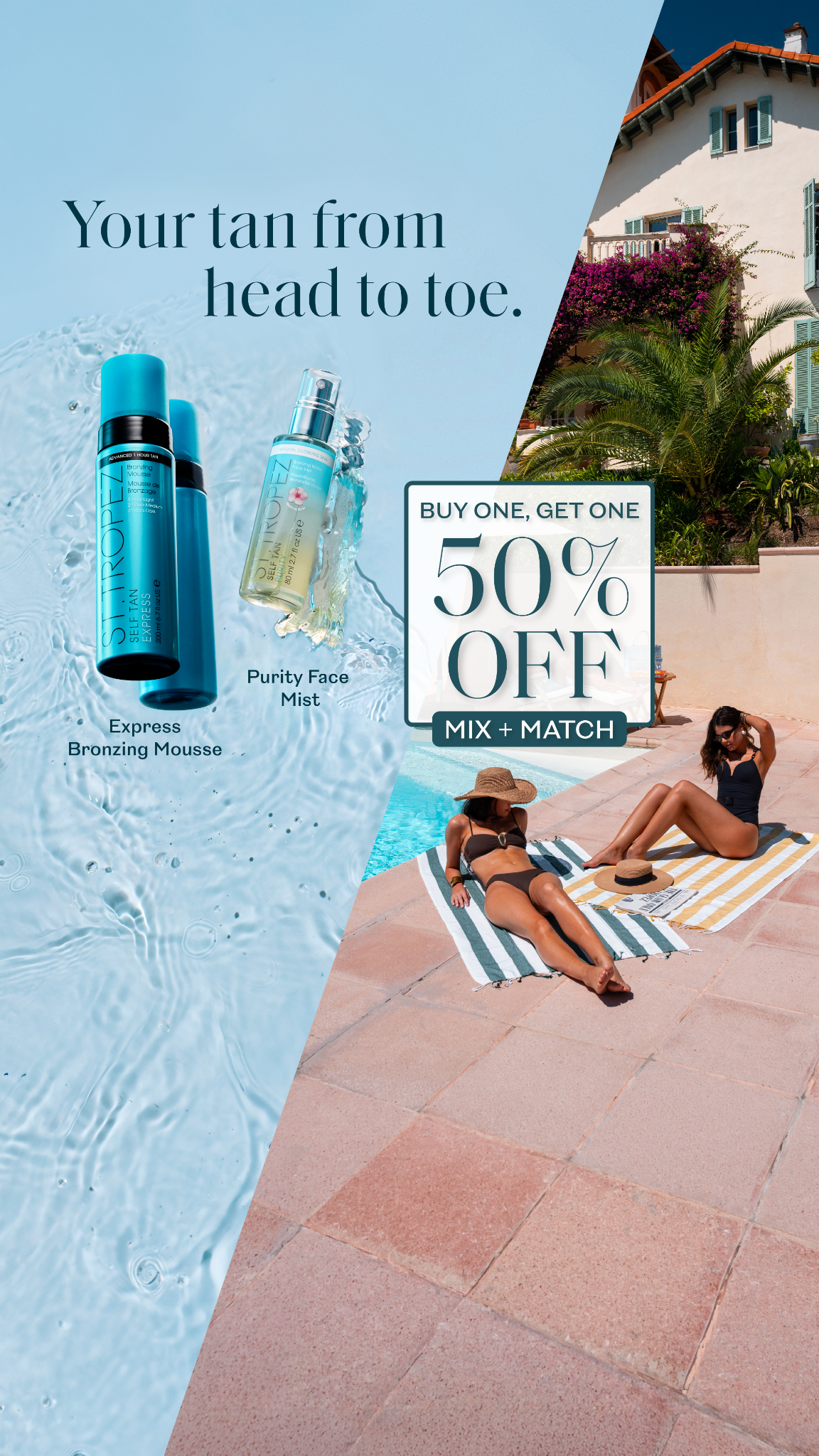 St Tropez Tan Facebook ad
