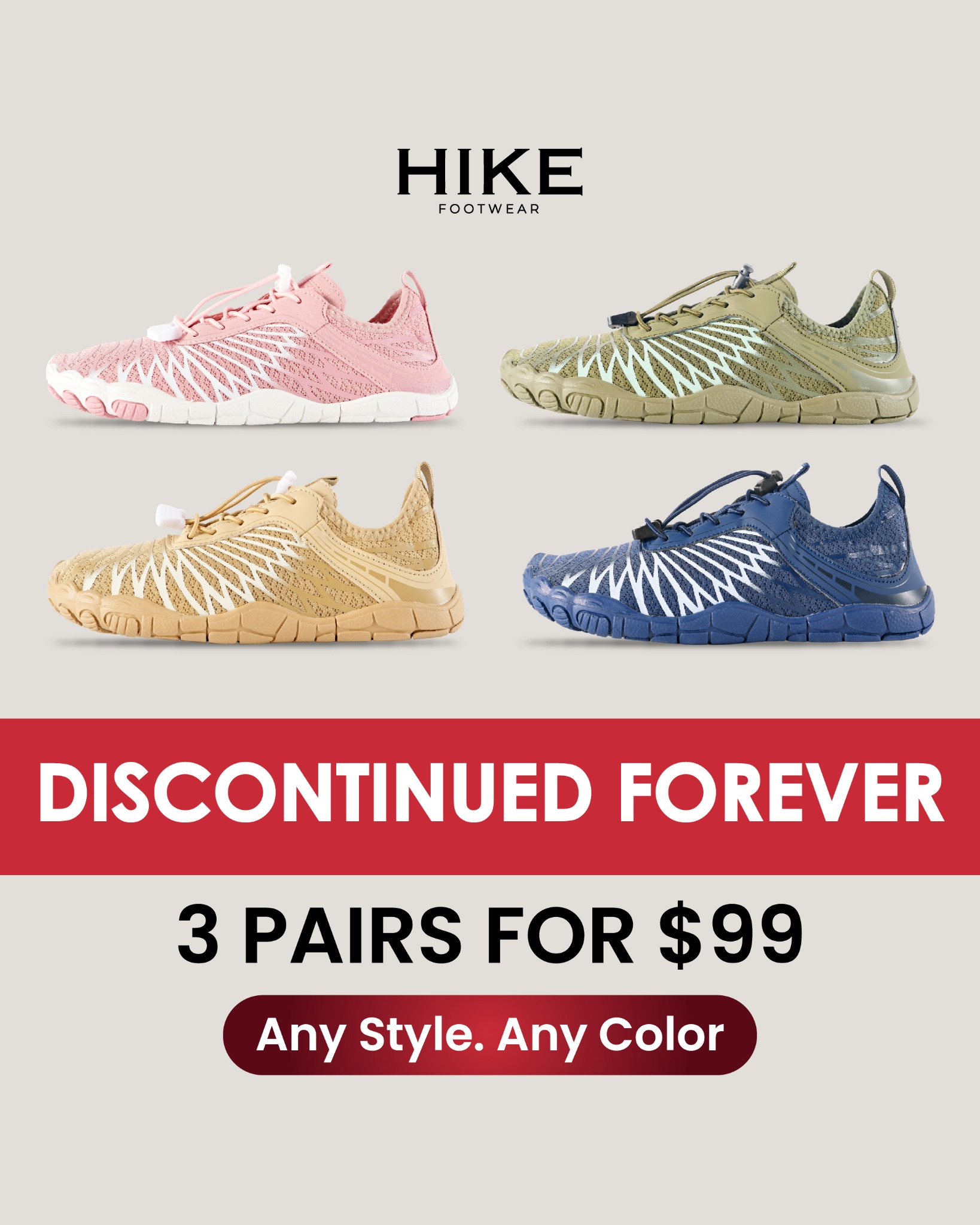HIKE Footwear Facebook ad