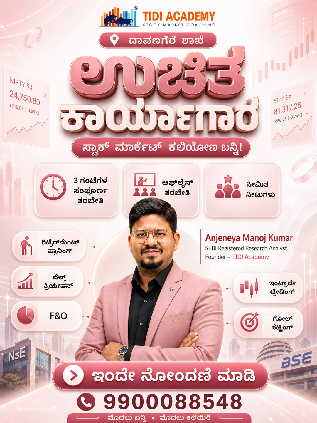 TIDI Academy Facebook ad: Learn Stock Market the Right Way