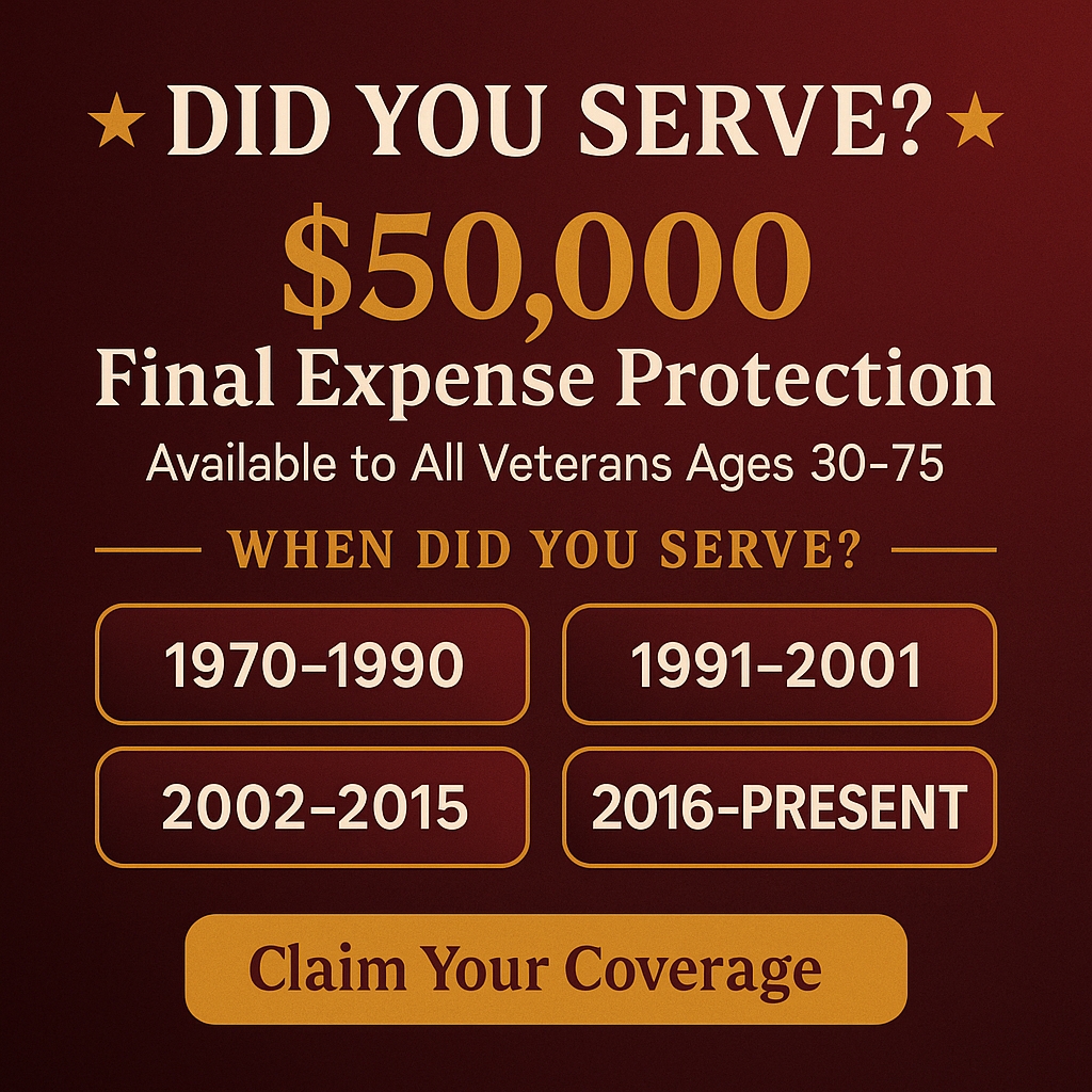 My Affordable Veteran Insurance Facebook ad