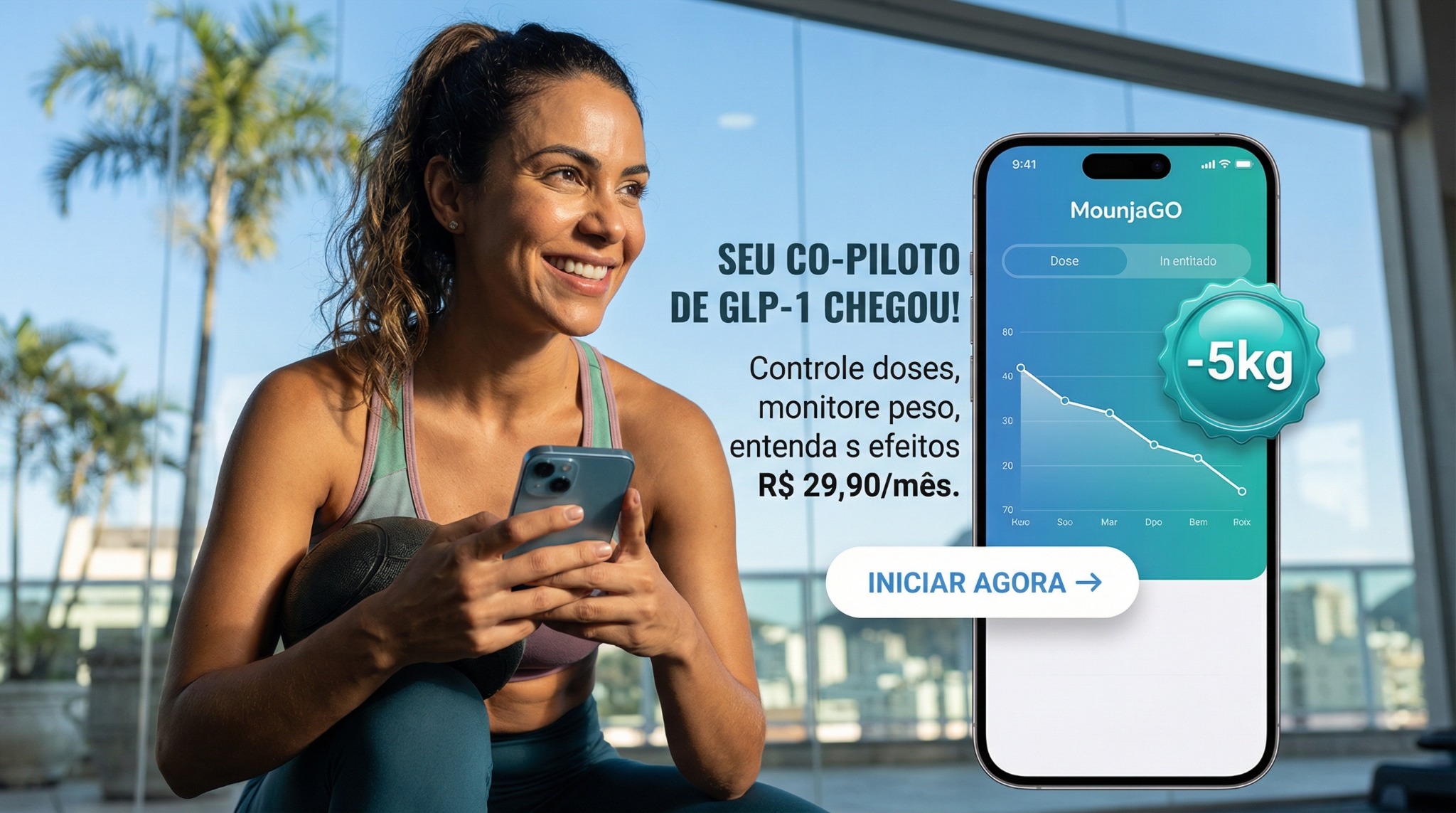 Mounjago Facebook ad: Seus dados de GLP-1 não são de ninguém mais