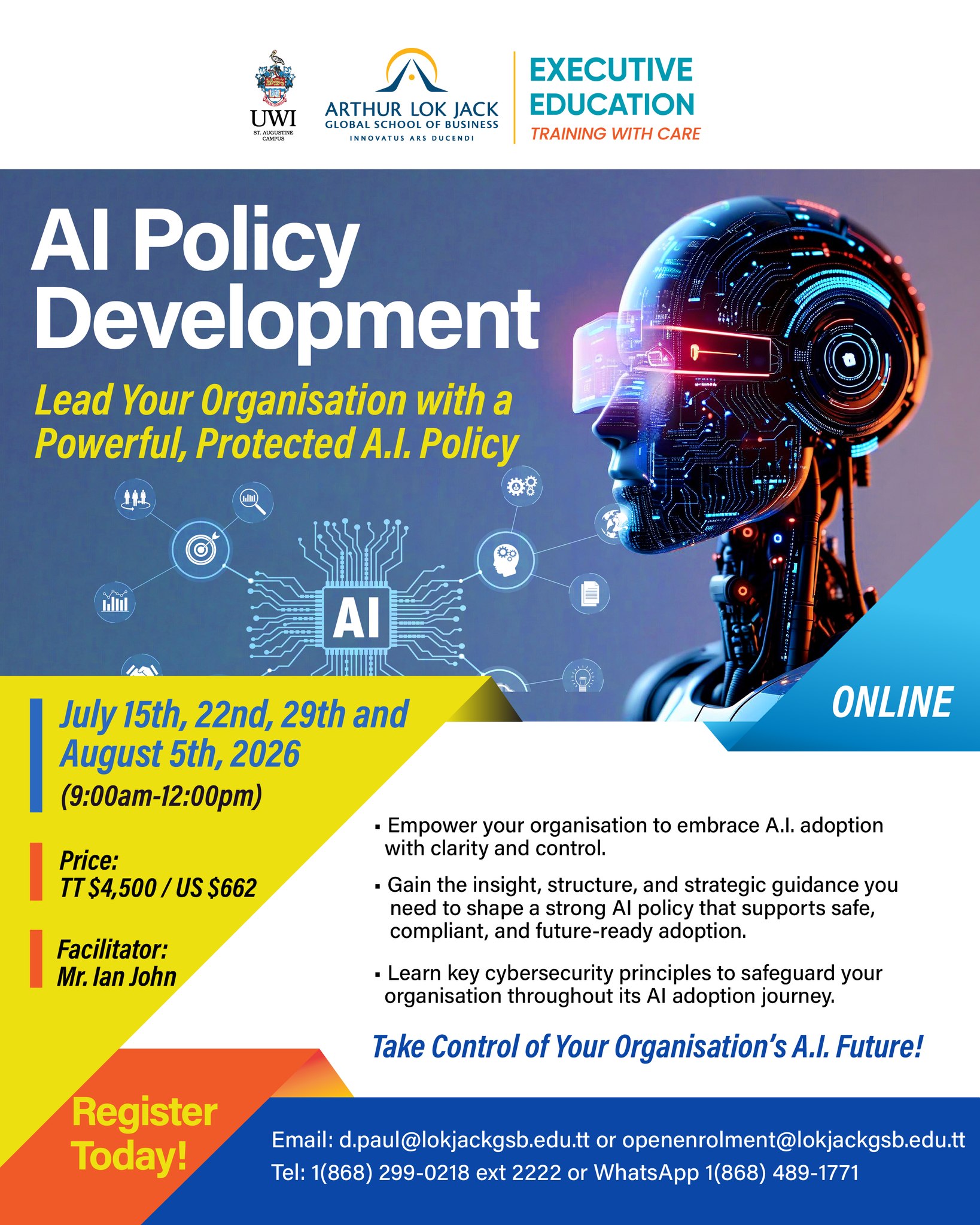 Arthur Lok Jack Global School of Business Facebook ad