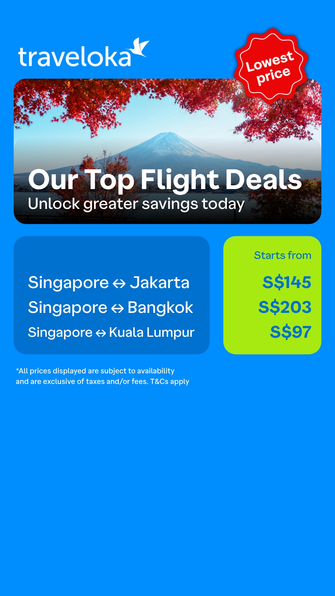 Traveloka Singapore Facebook ad