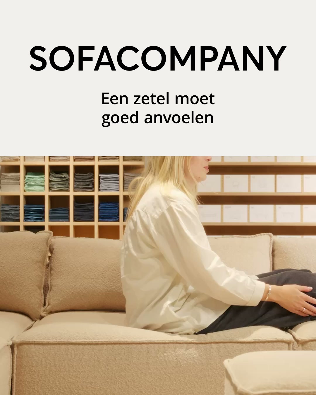 Sofacompany Facebook ad: Probeer voor je kiest