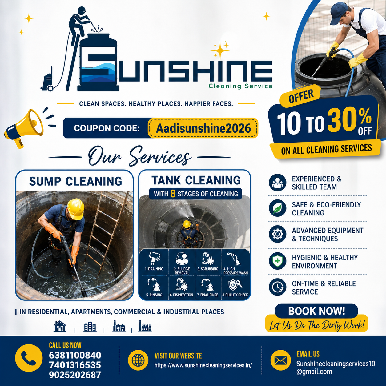 Sunshine cleaning services Facebook ad
