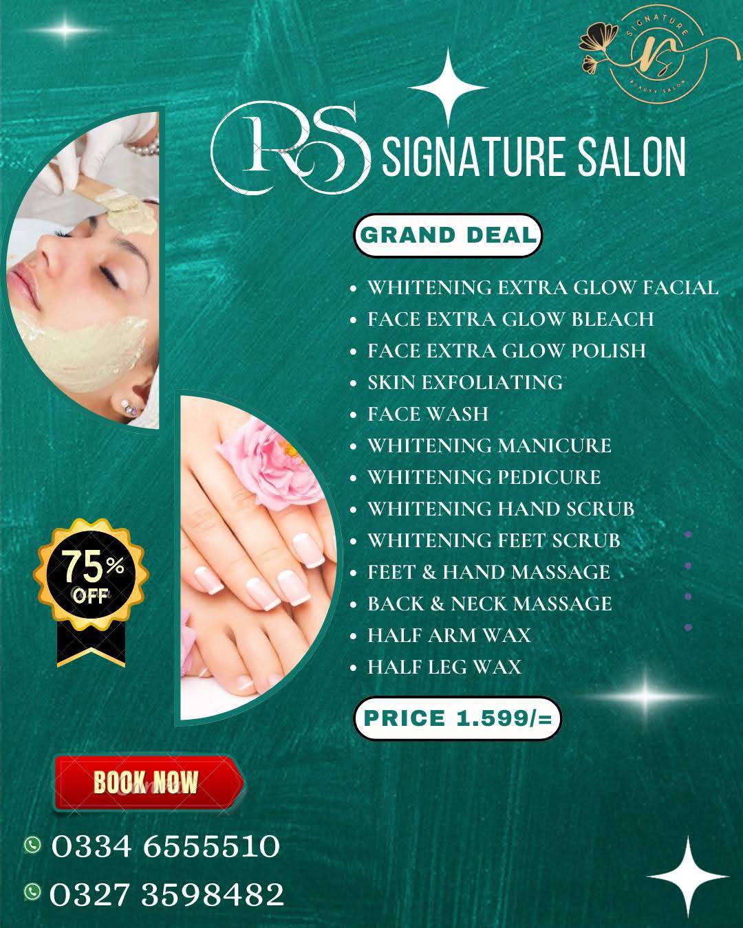 RS signature salon Facebook ad