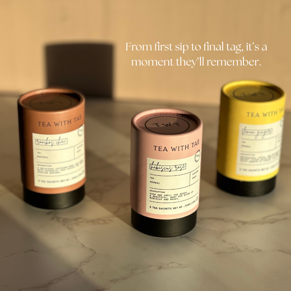 Tea with Tae Facebook ad: One-of-a-Kind Tea Gift Set