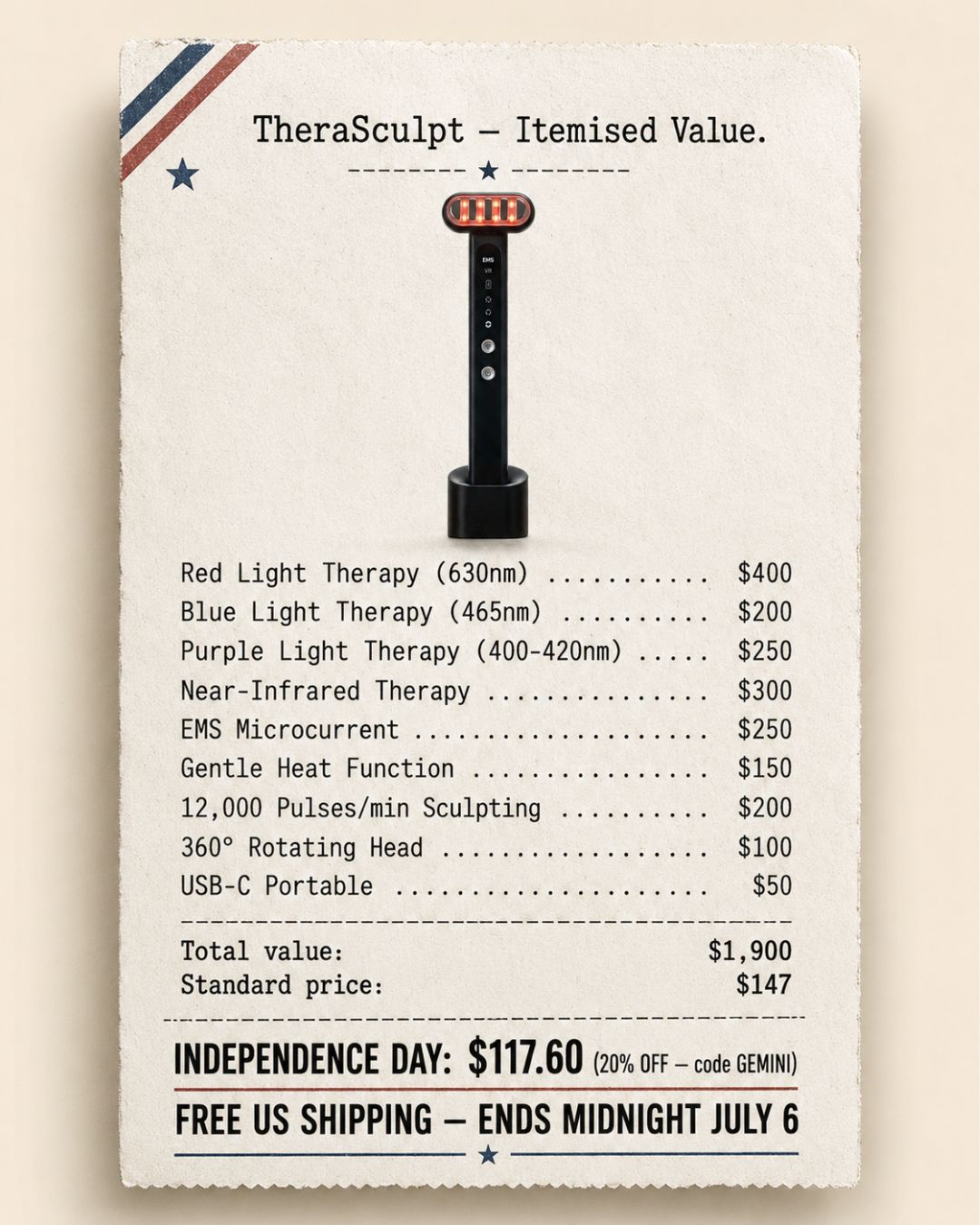 Therasage Facebook ad