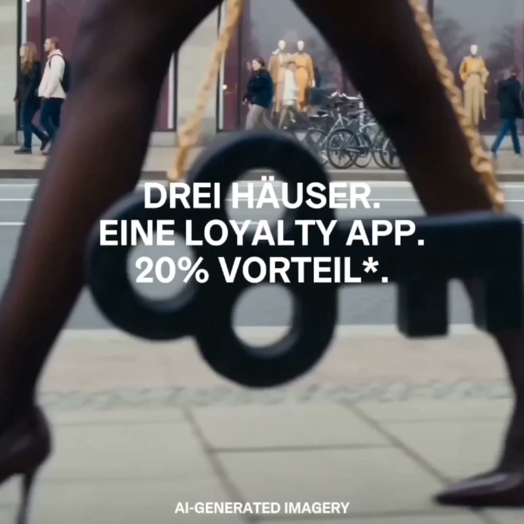 Alsterhaus Facebook ad: 20%* Vorteil mit der Access App