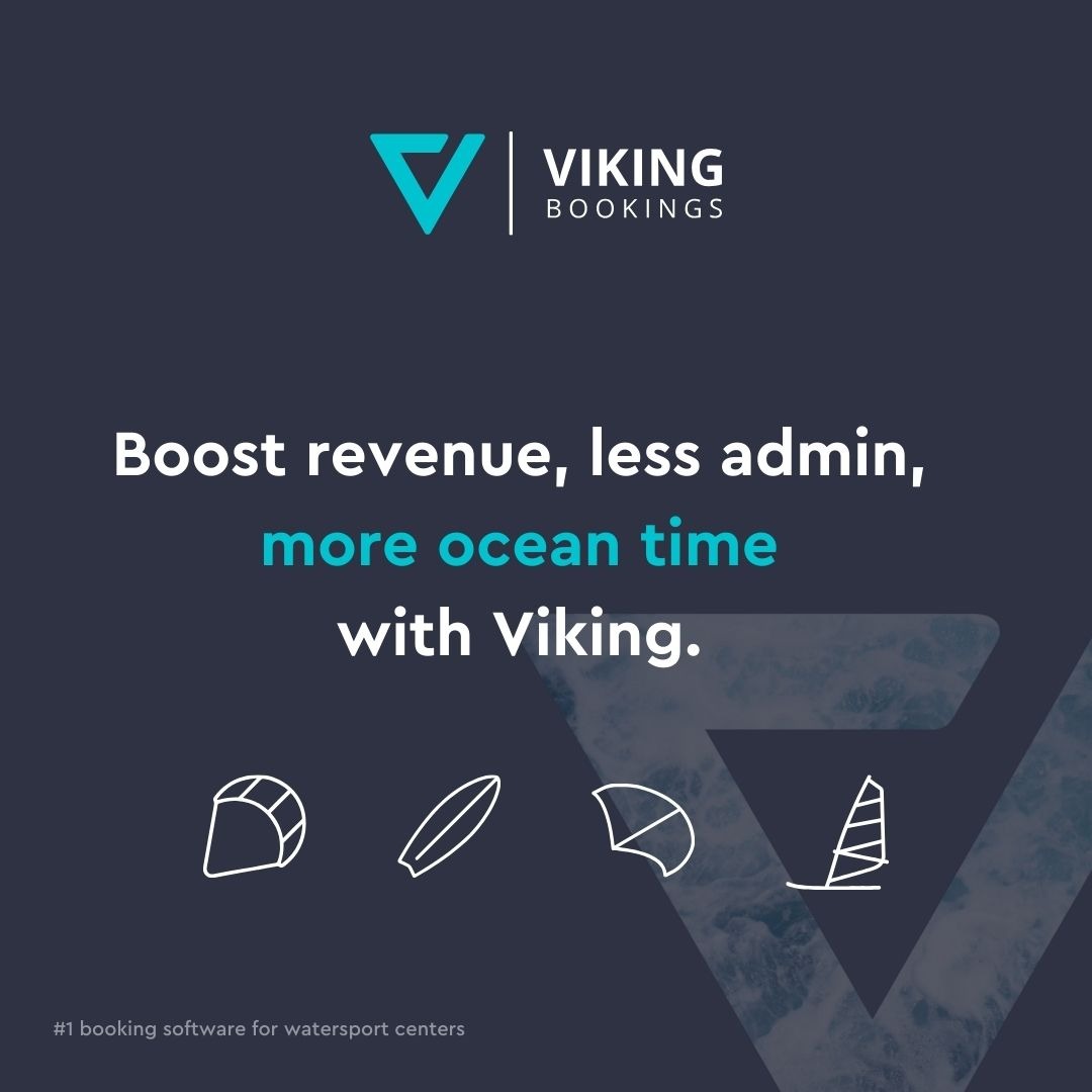 VikingBookings Facebook ad: Booking software for (kite)Surf centers