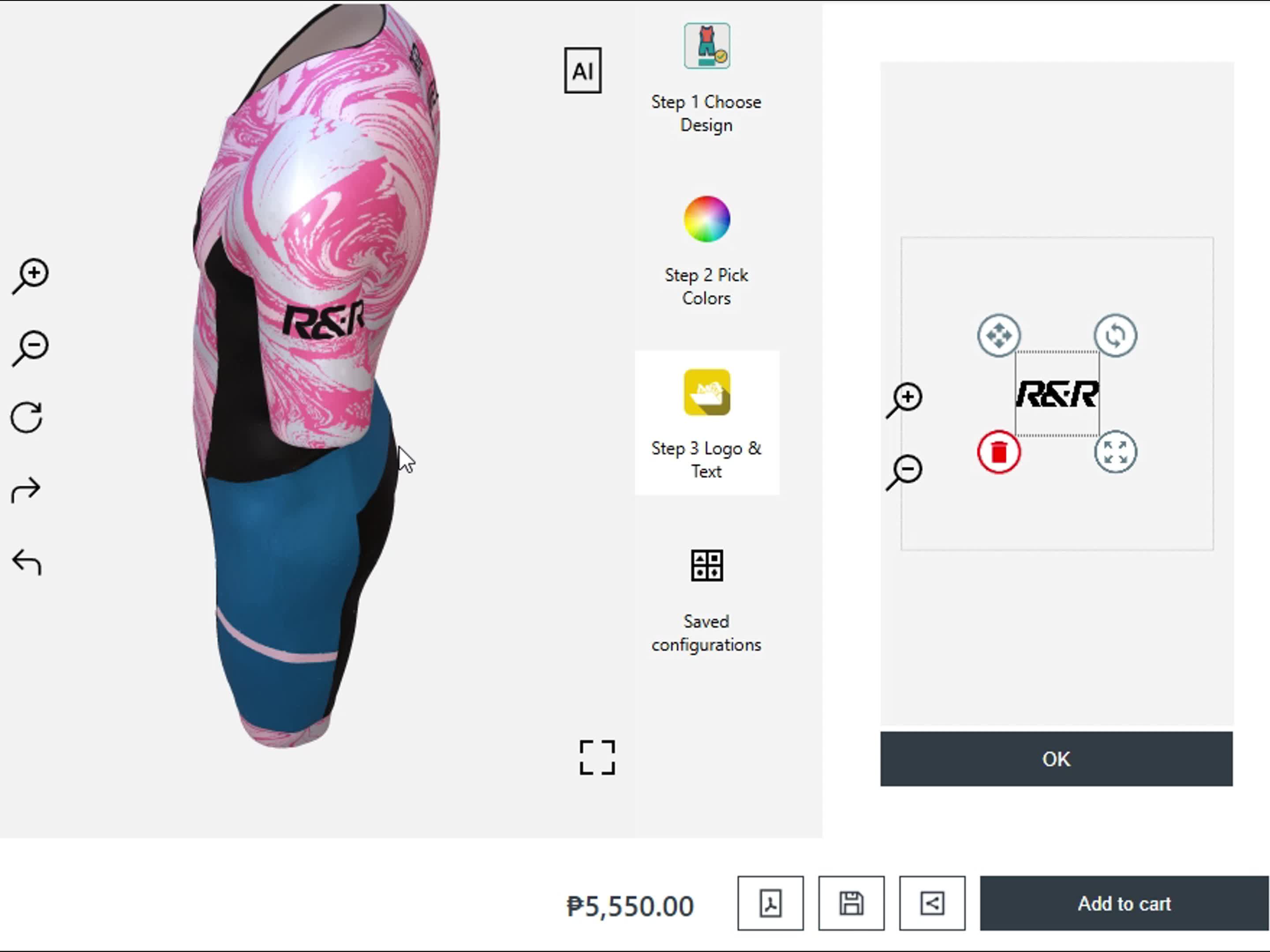 R&R Sports Apparel Facebook ad: Create My R&R Sports Apparel