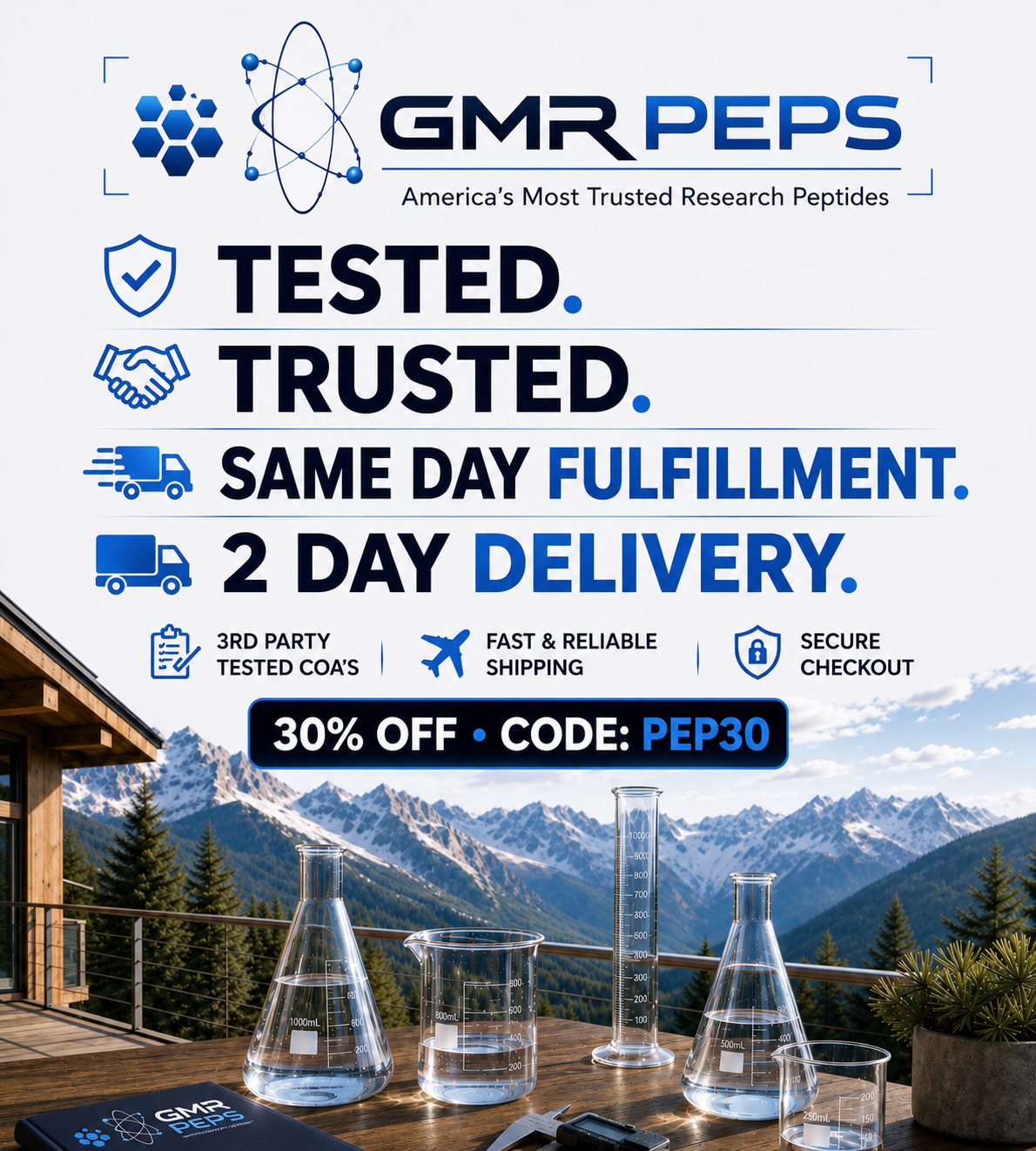 GMR Peps Facebook ad: Same Day Fulfillment