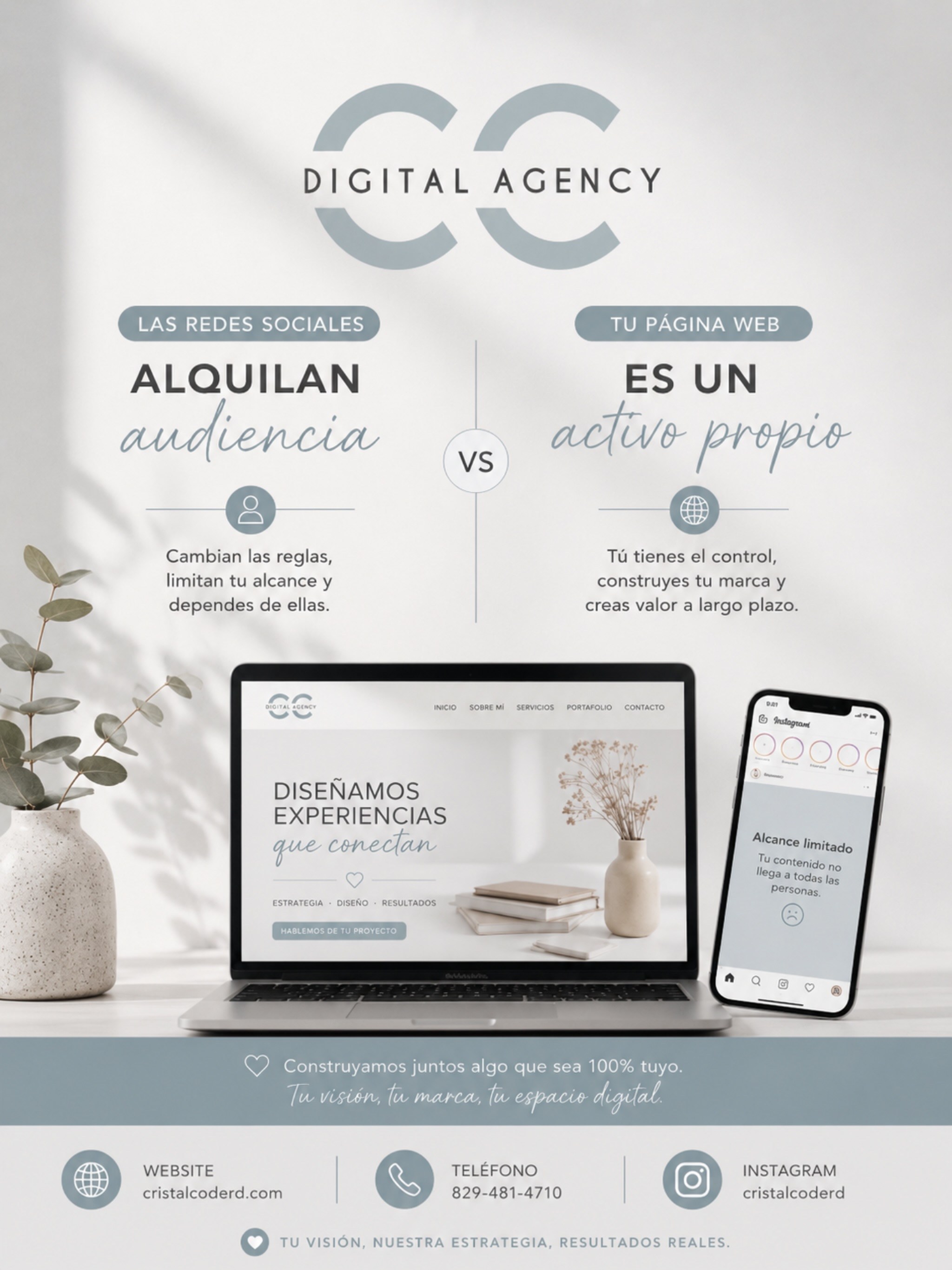Cristal Code Facebook ad: Las redes sociales son una excelente herramienta para…
