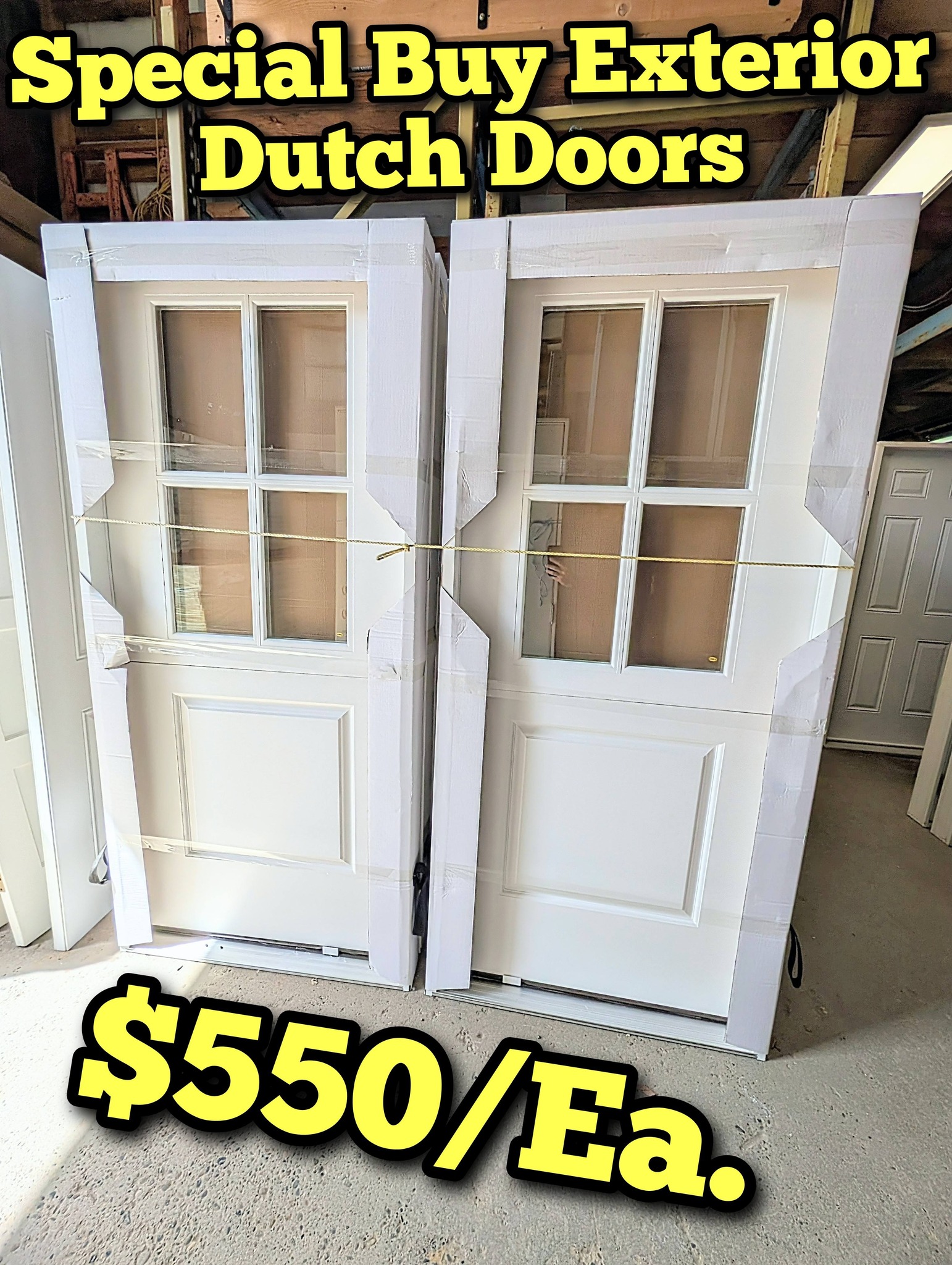 Chilliwack New and Used Building Materials Inc. Facebook ad: Hello Everyone!