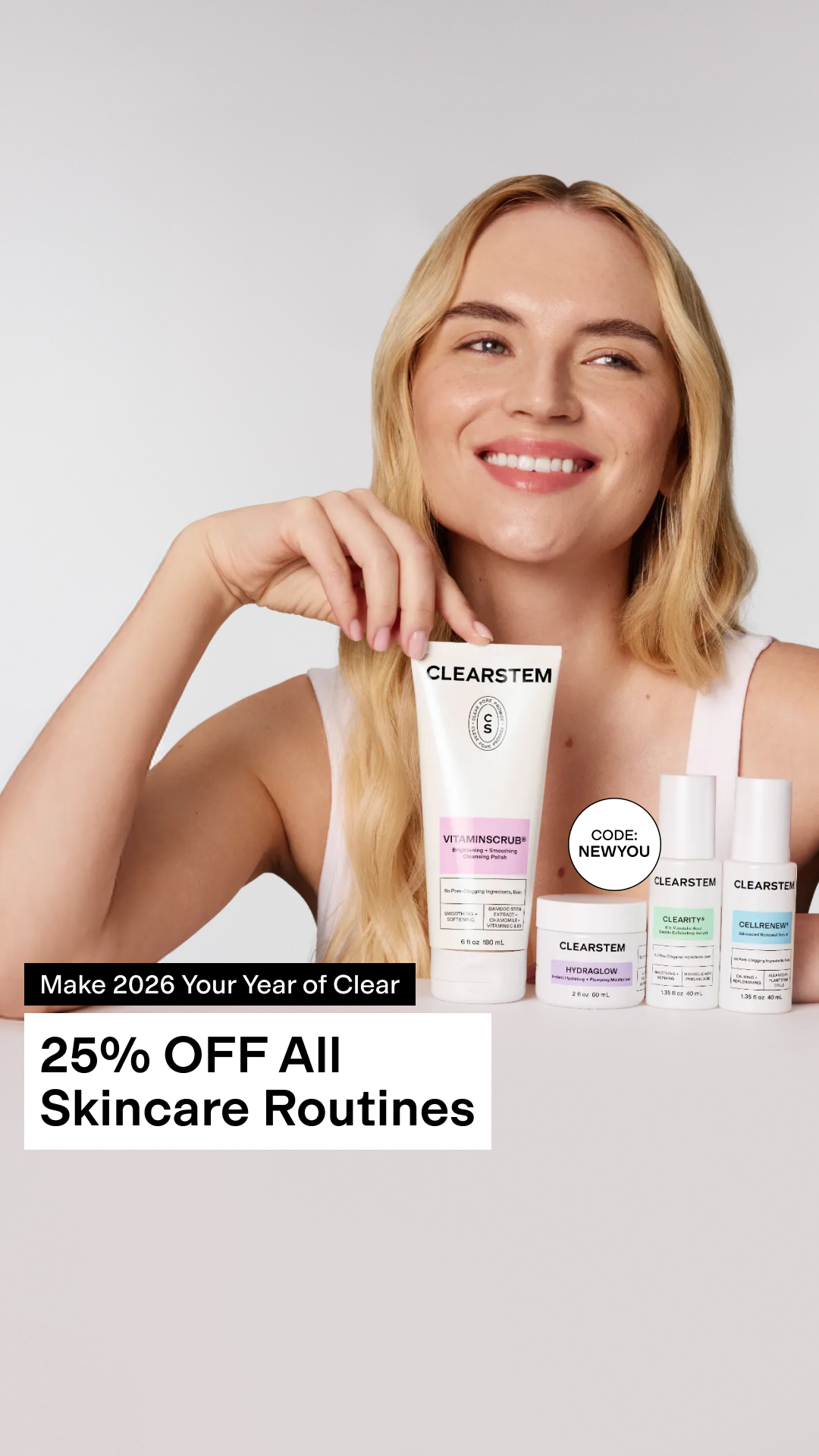 CLEARSTEM Skincare Facebook ad
