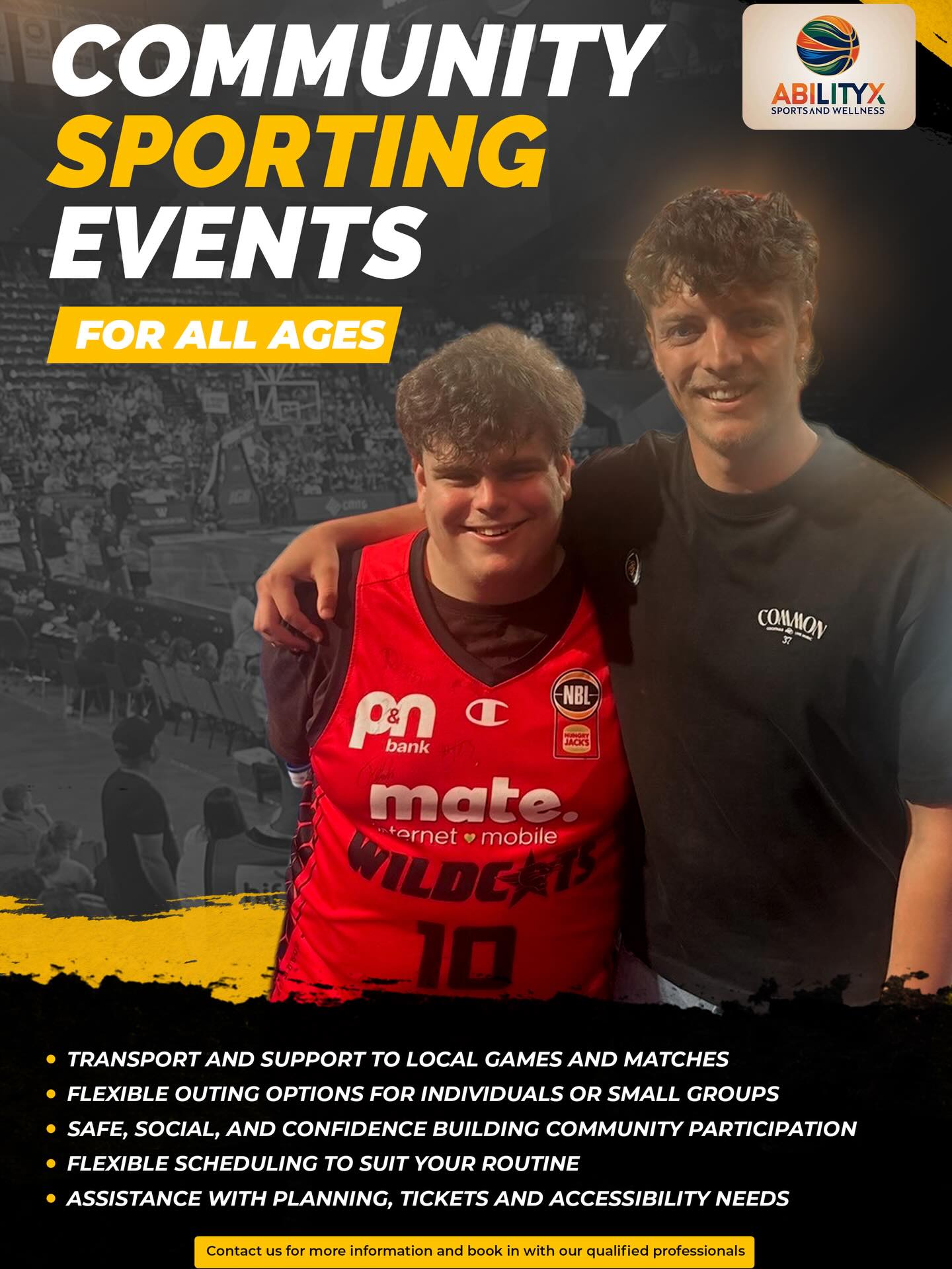 AbilityX sports and wellness Facebook ad: Your child deserves to play, grow and belong.