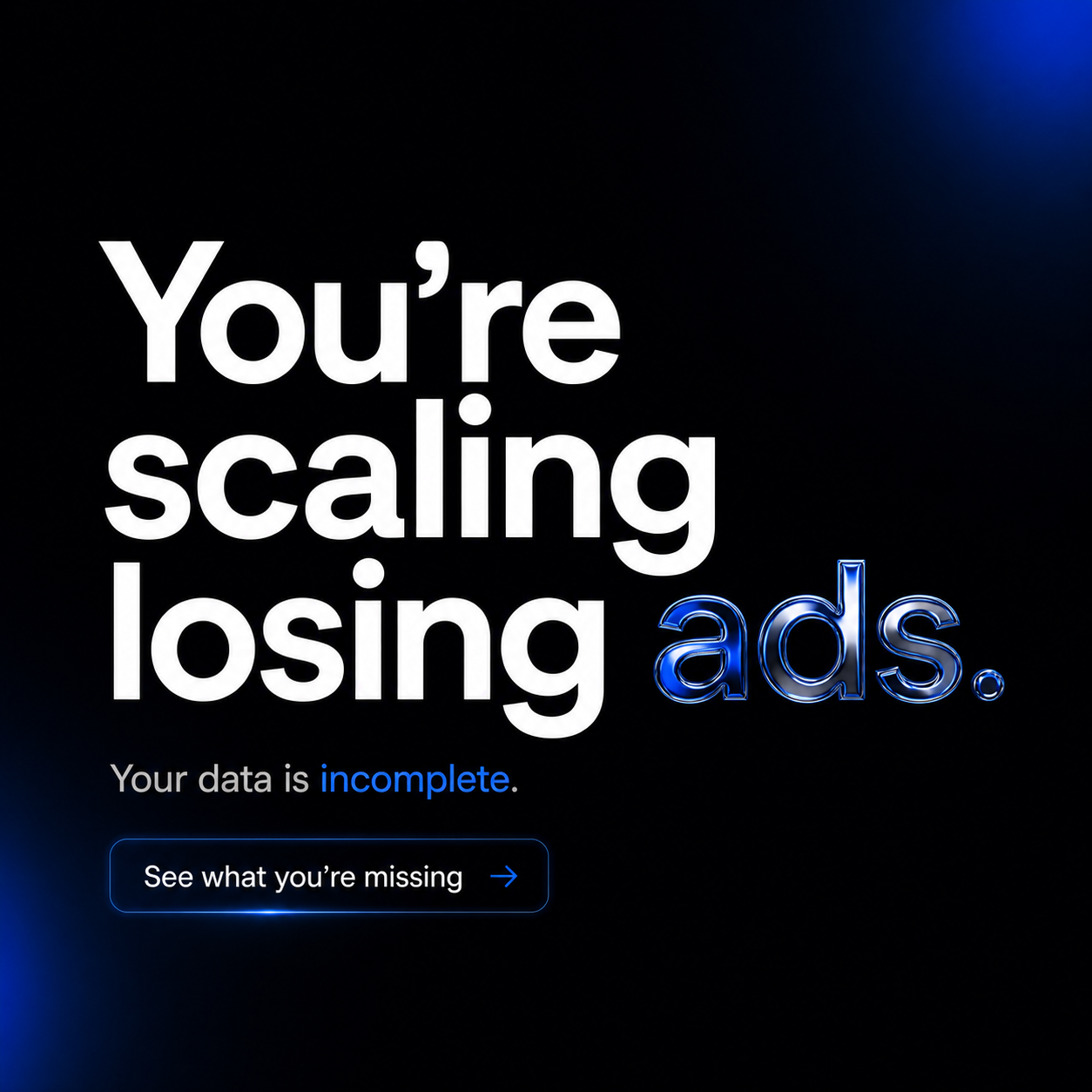 wetracked.io Facebook ad