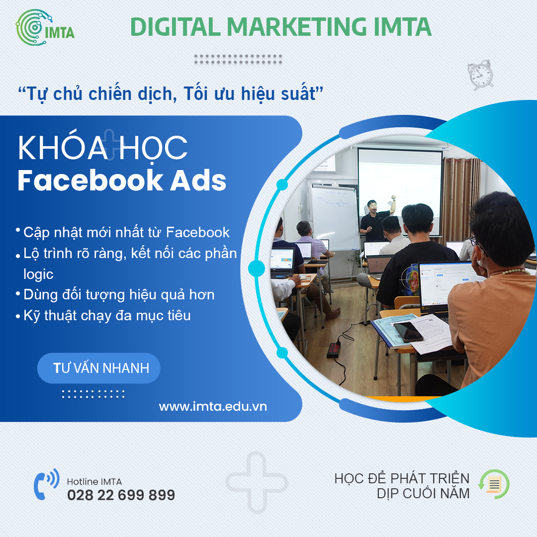 Digital Marketing IMTA Facebook ad: Tư Vấn Khóa Học Facebook Ads