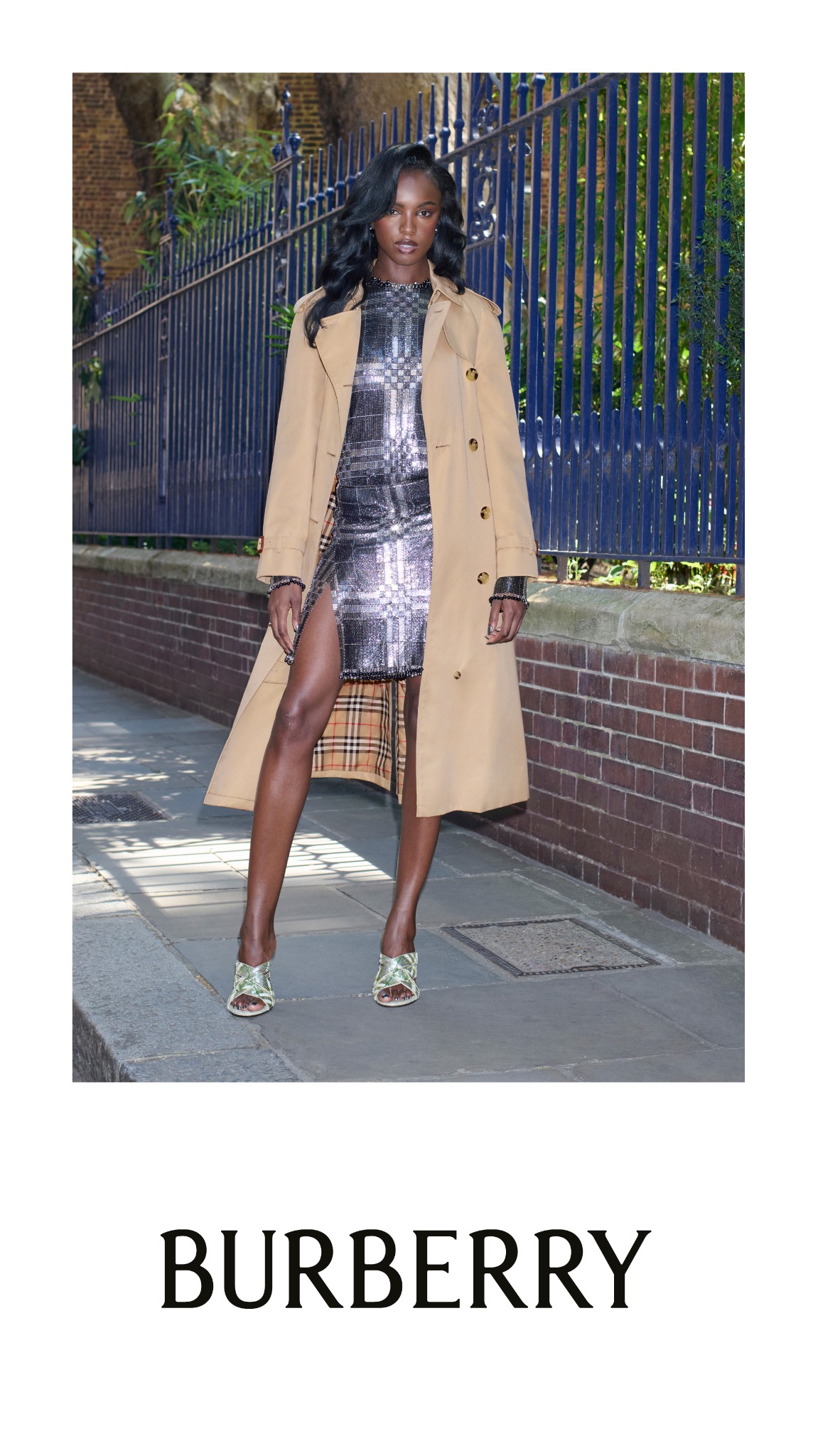 Burberry Facebook ad: Signature outerwear, individual style